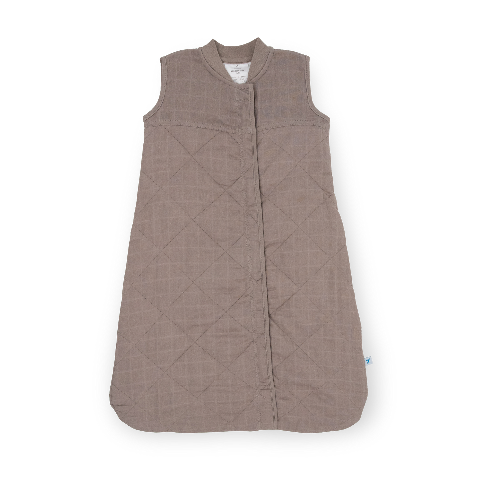 stokke fleece sleeping bag Baby Sleep Sack in Taupe Cross | Cotton Muslin Sleep Bag
