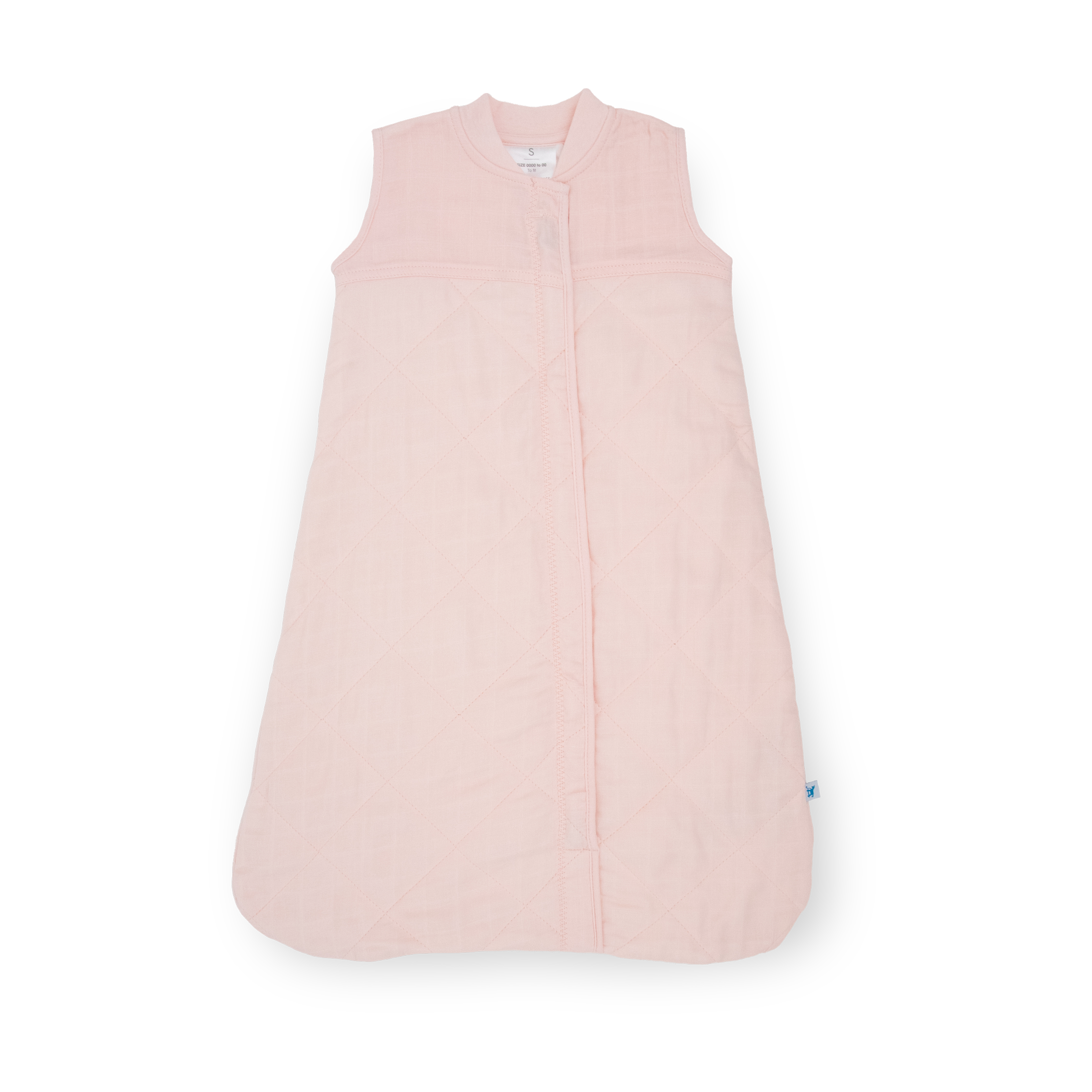 Cotton Muslin Quilted Sleep Bag - Light Pink