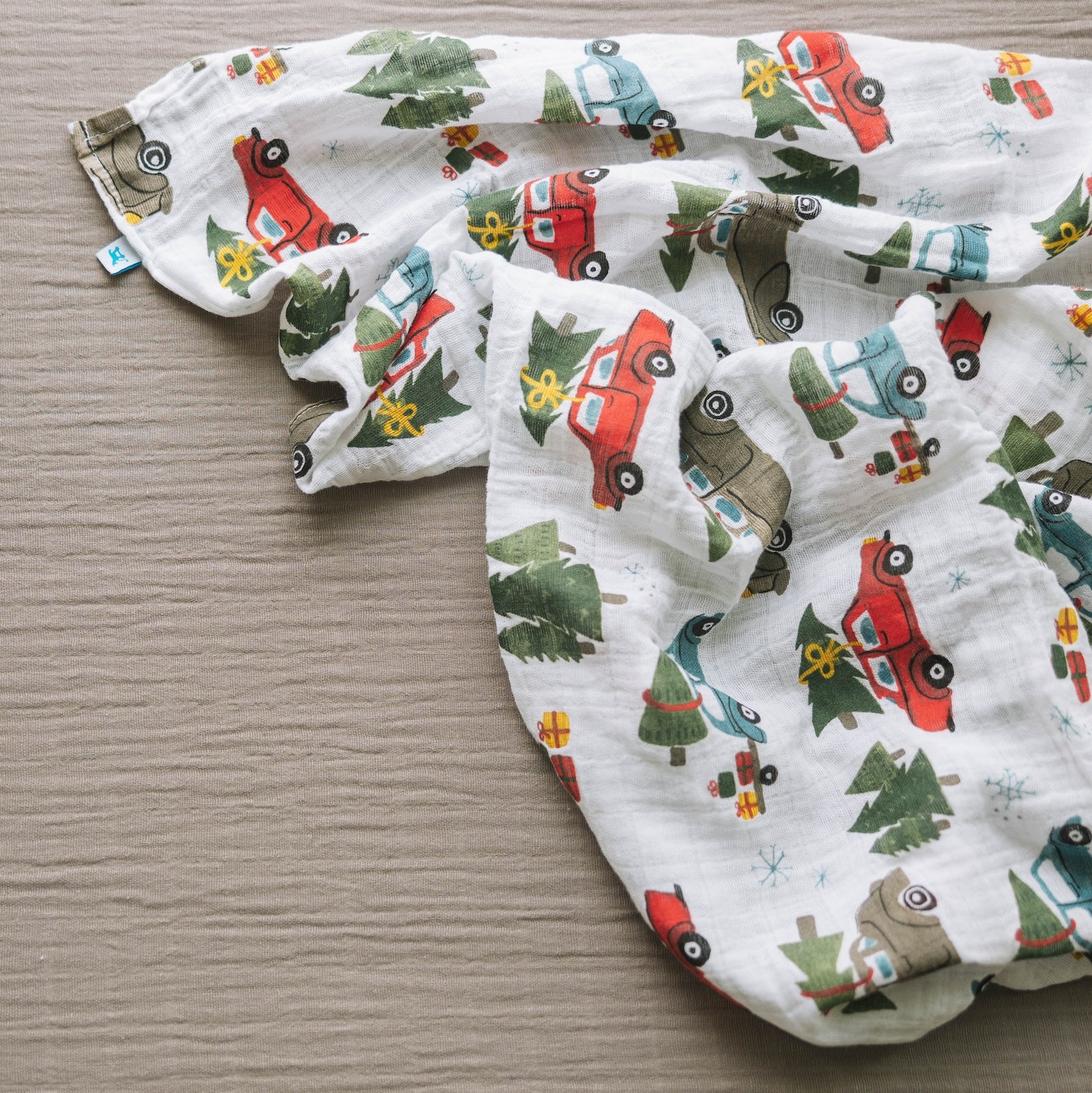 Cotton Muslin Swaddle Blanket - Holiday Haul