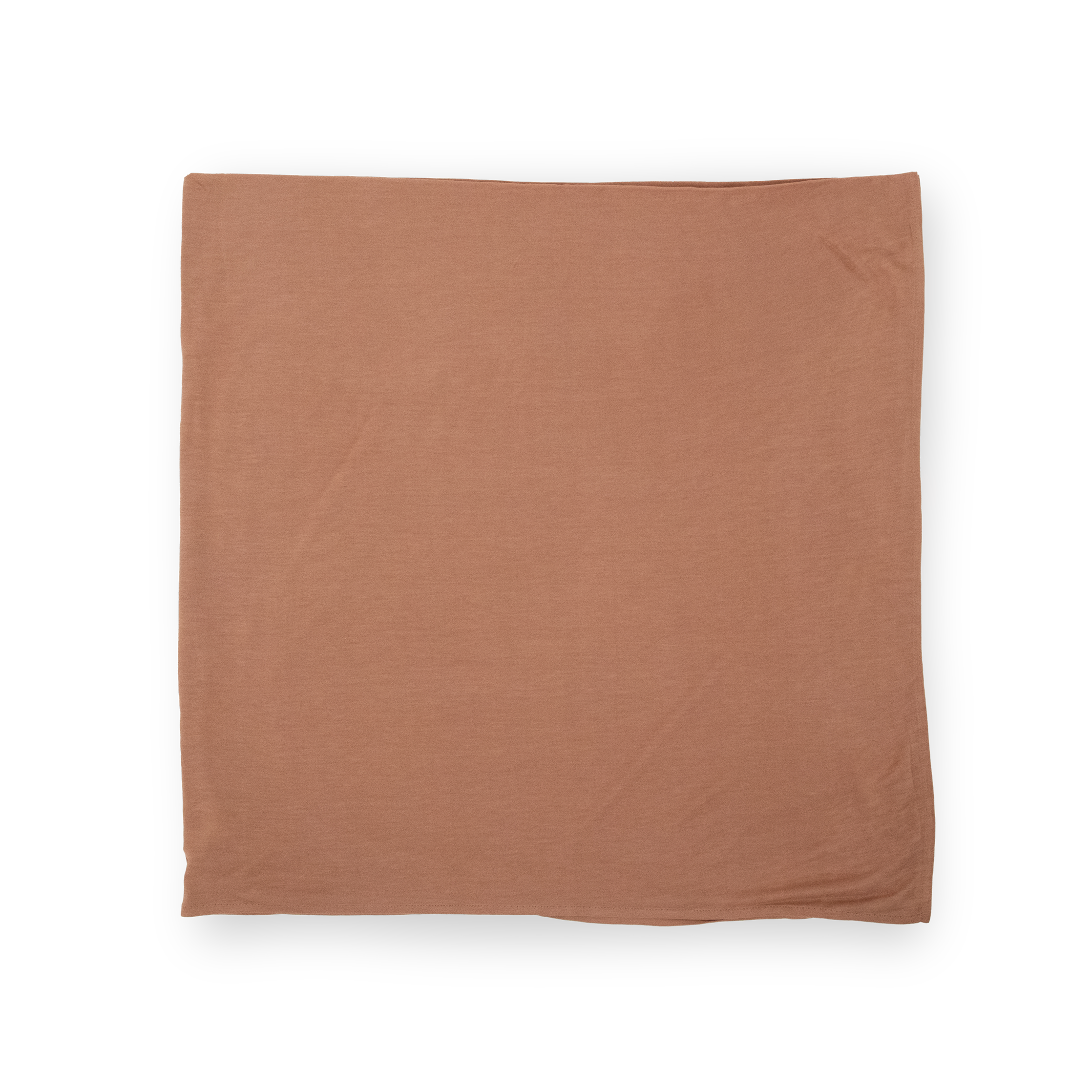 Stretch Knit Swaddle Blanket - Terracotta