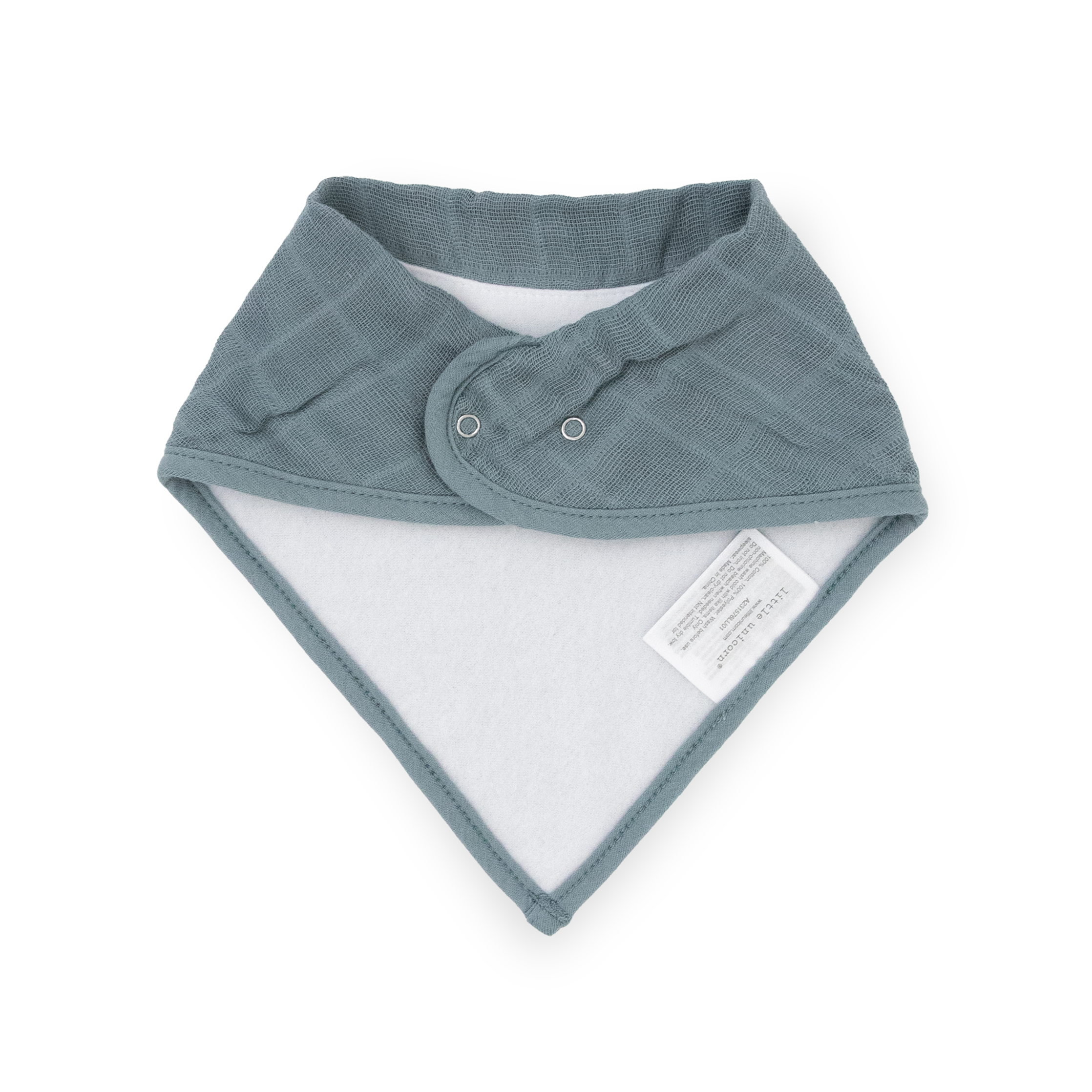 Cotton Muslin + Fleece Bandana Bib 4 Pack - Sea