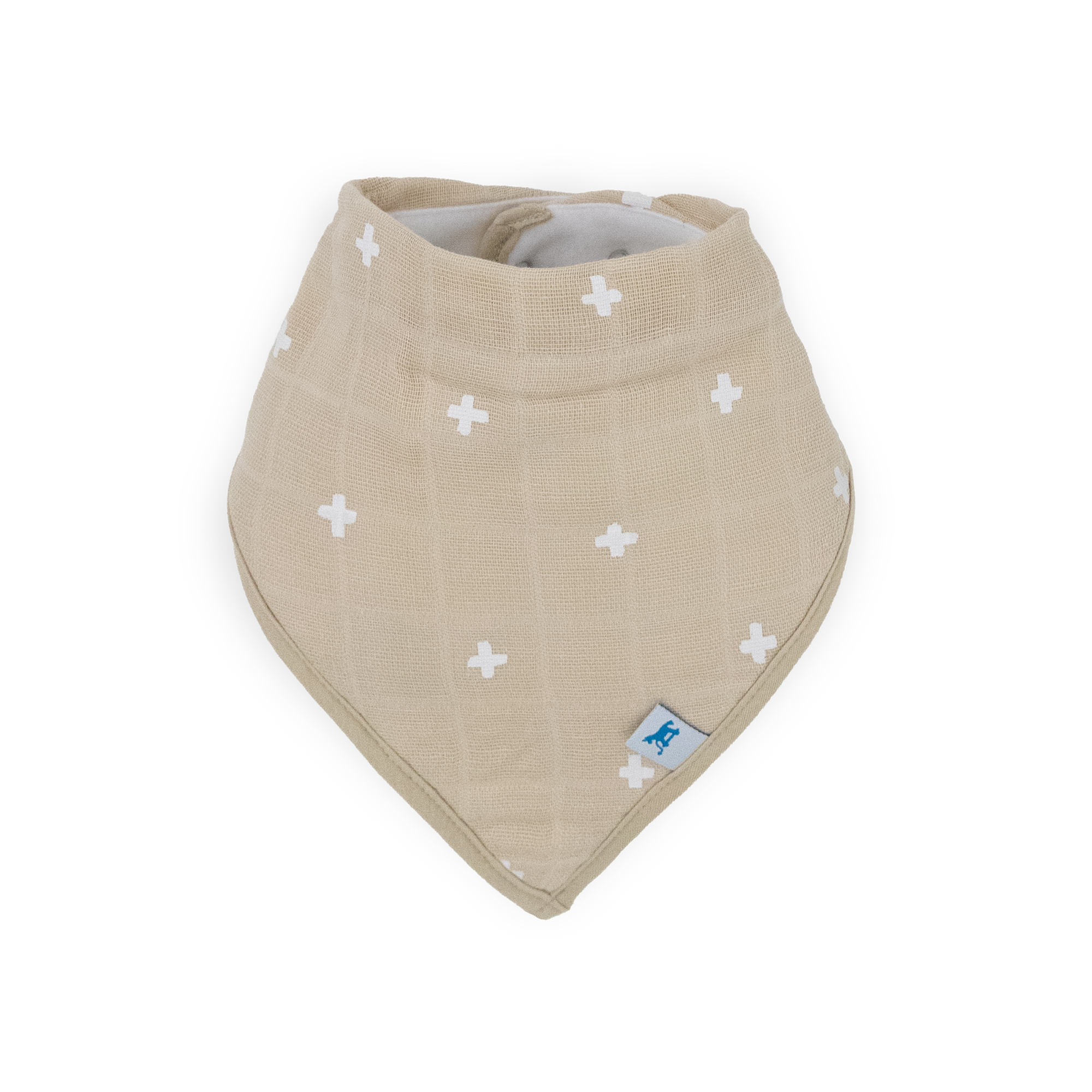 Cotton Muslin + Fleece Bandana Bib 4 Pack - Mauve Stripe