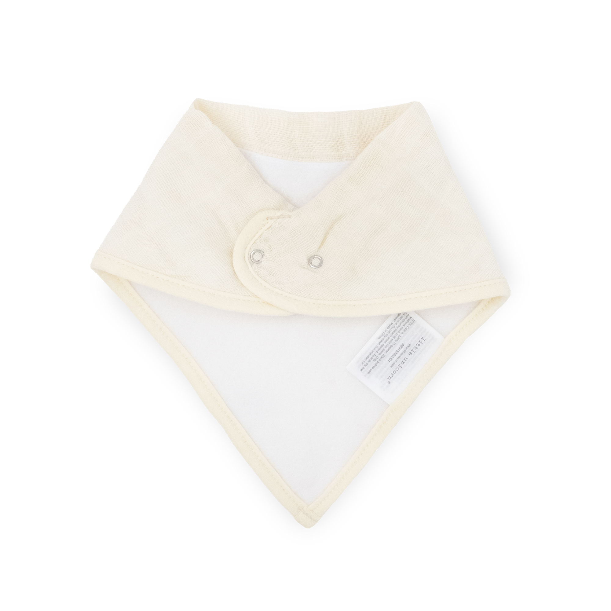 Cotton Muslin + Fleece Bandana Bib 4 Pack - Tropical Leaf