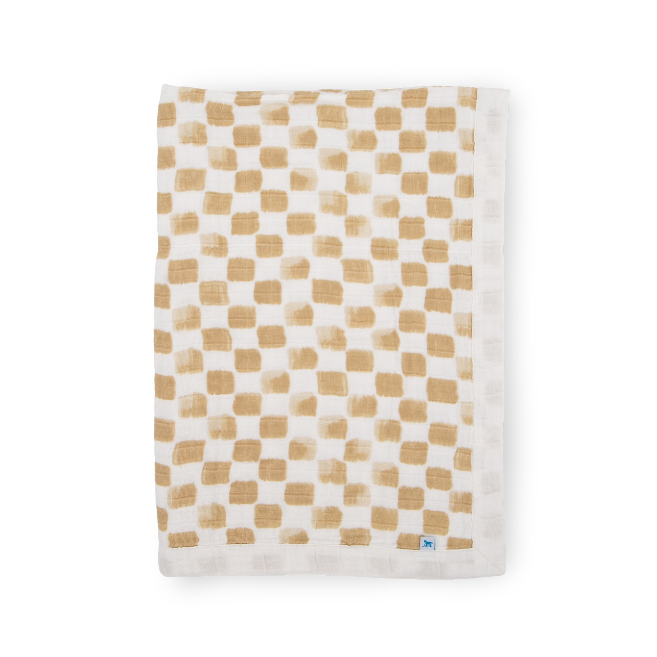 Cotton Muslin Baby Quilt - Adobe Checker