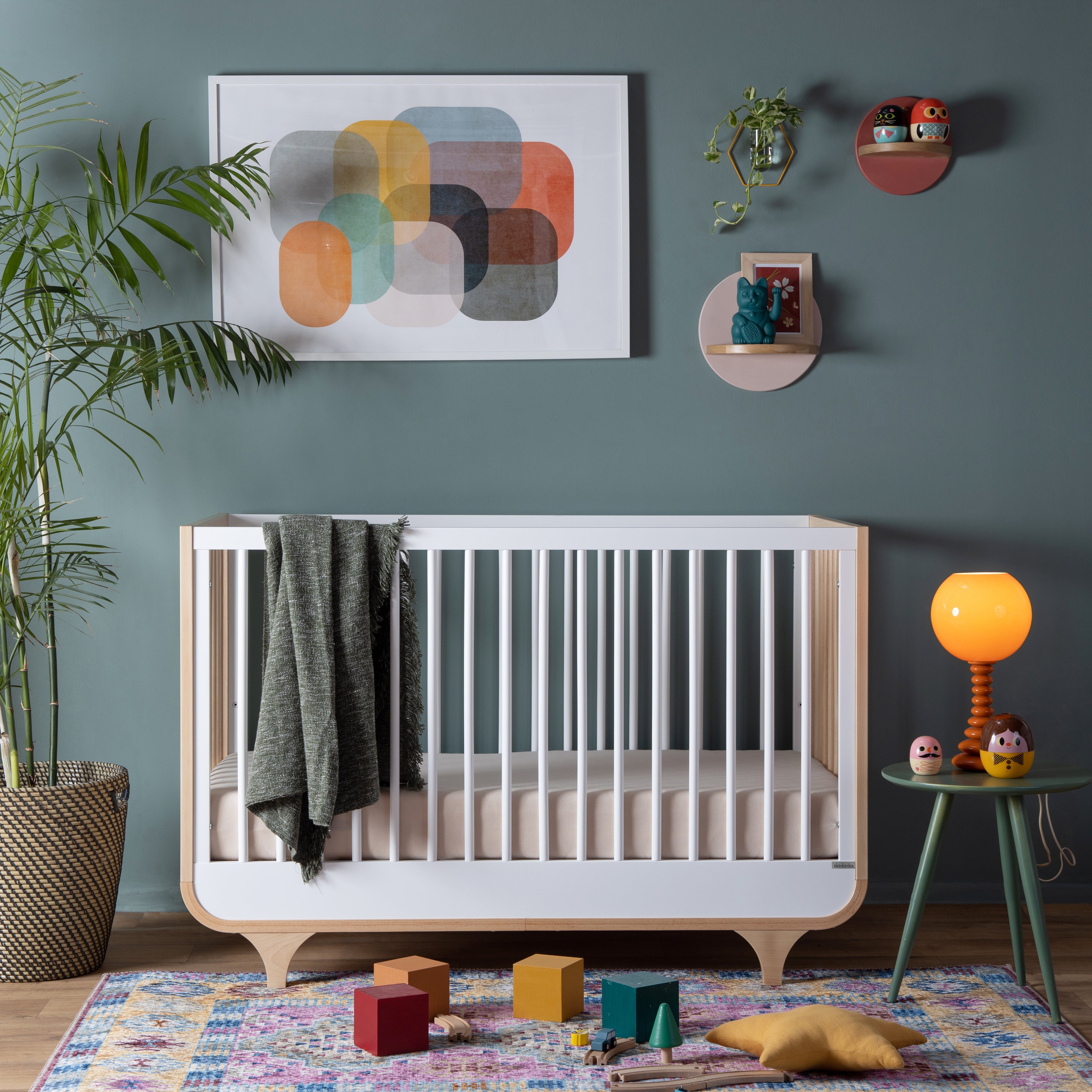 Jolly 3-in-1 Crib | Convertible Baby Bed | Little Unicorn USA