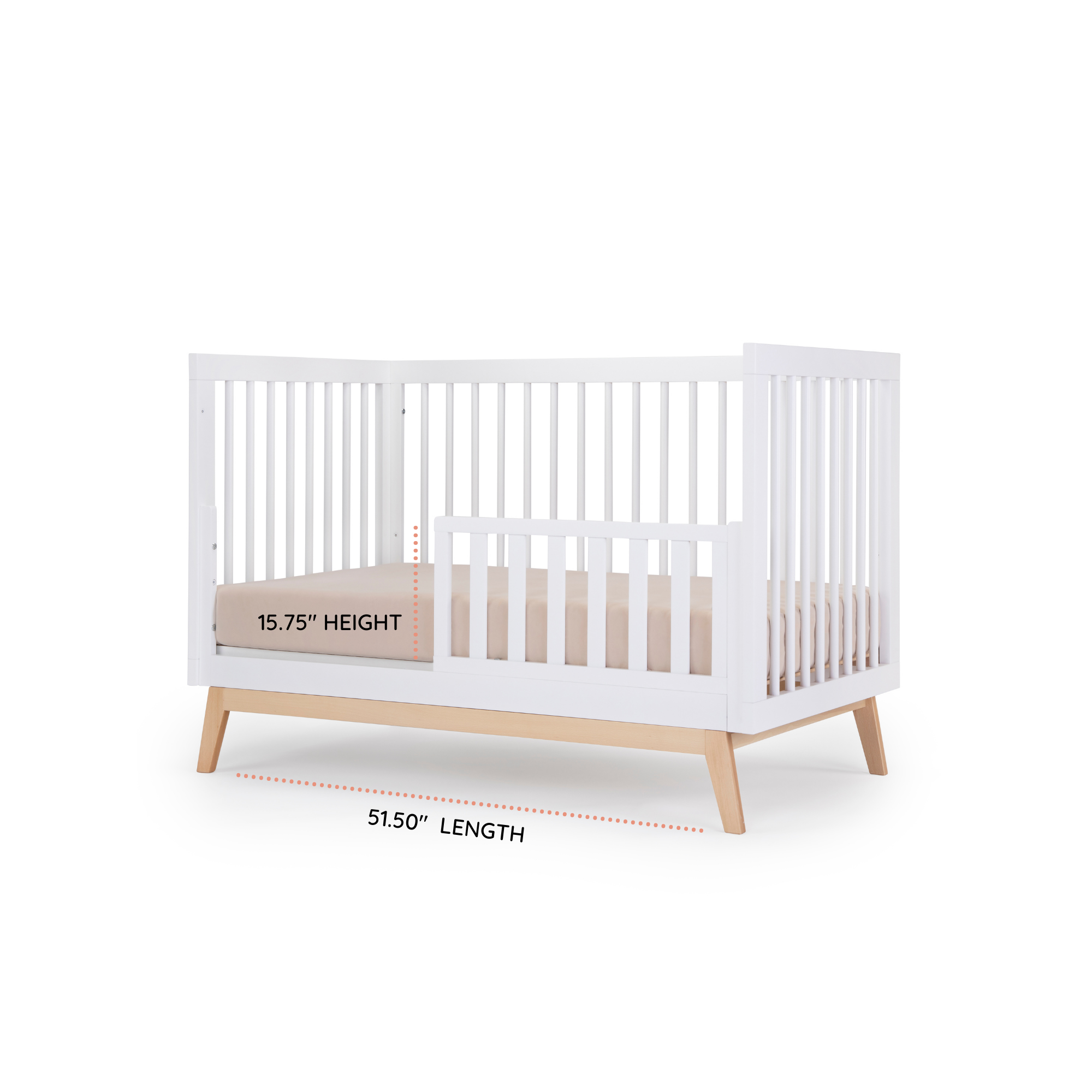 dadada Baby Soho 3-in-1 Convertible Crib