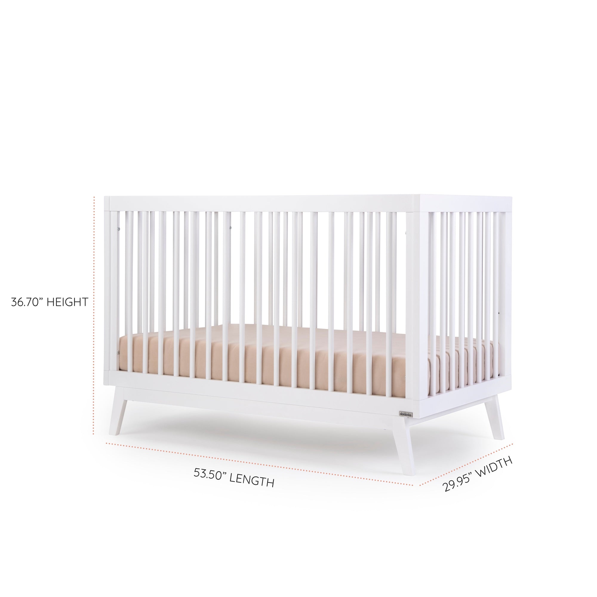 dadada Baby Soho 3-in-1 Convertible Crib