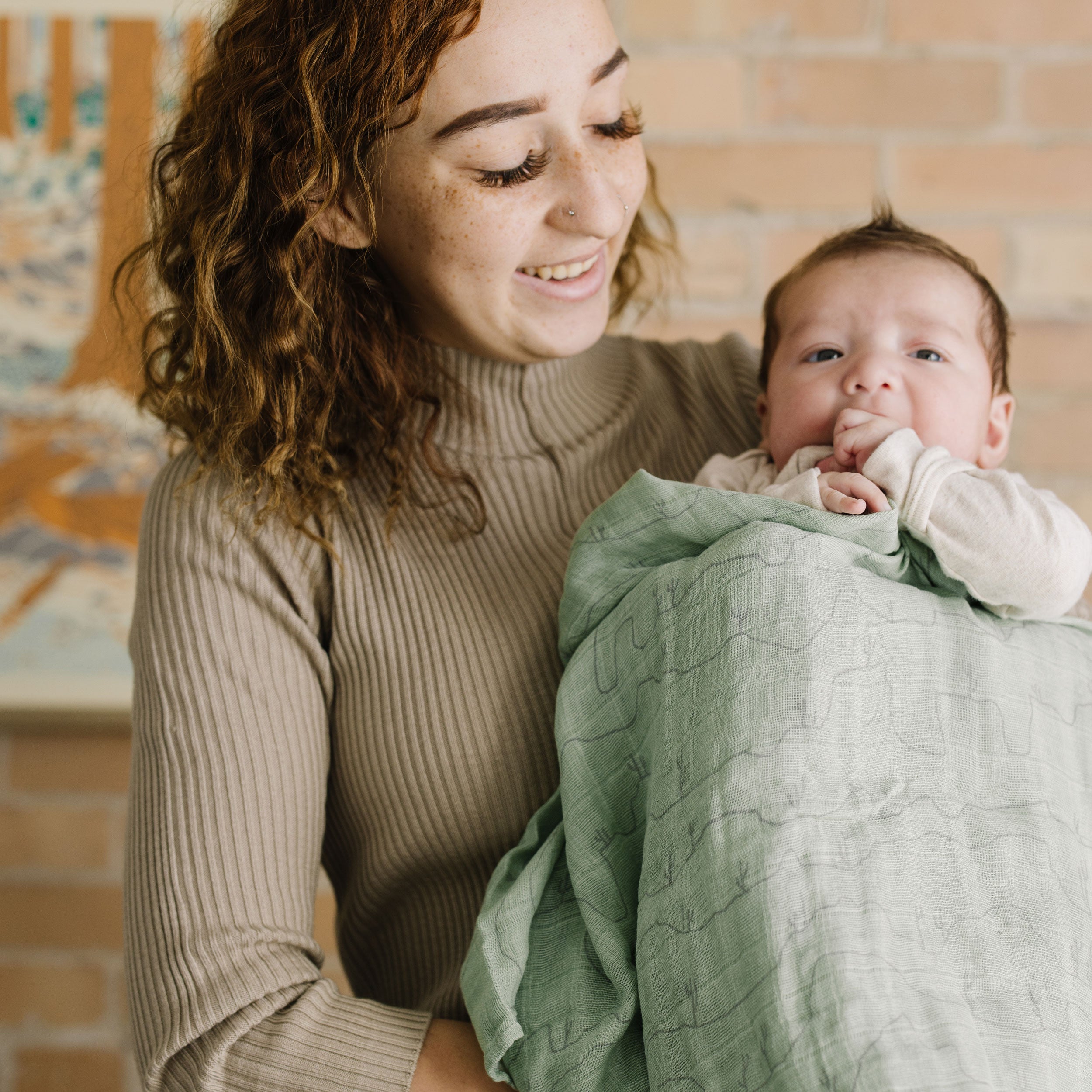 Cactus muslin online blanket