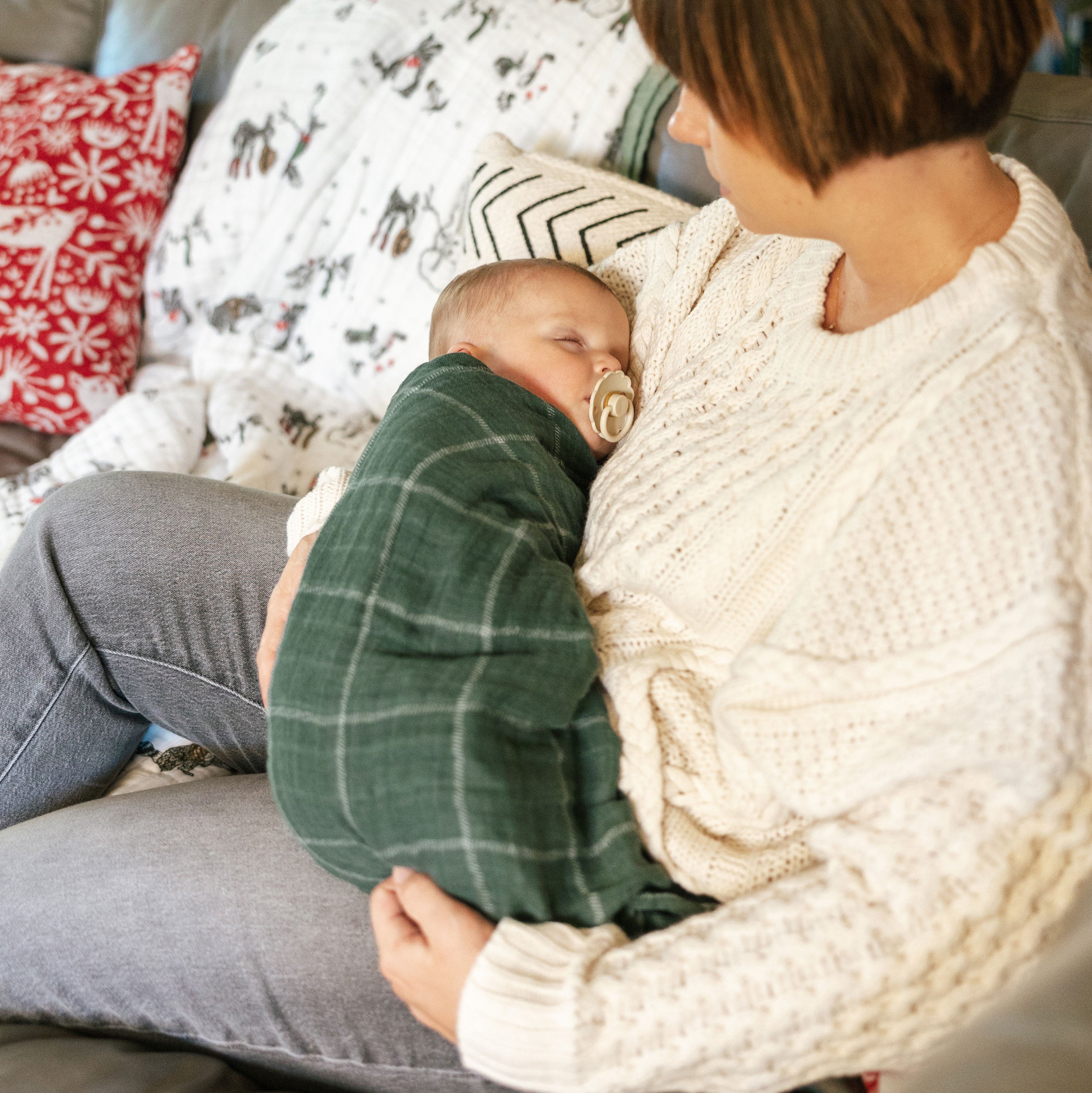 Plaid swaddle discount