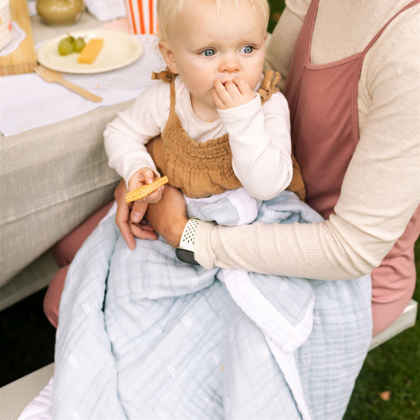 Cotton muslin baby quilt sale