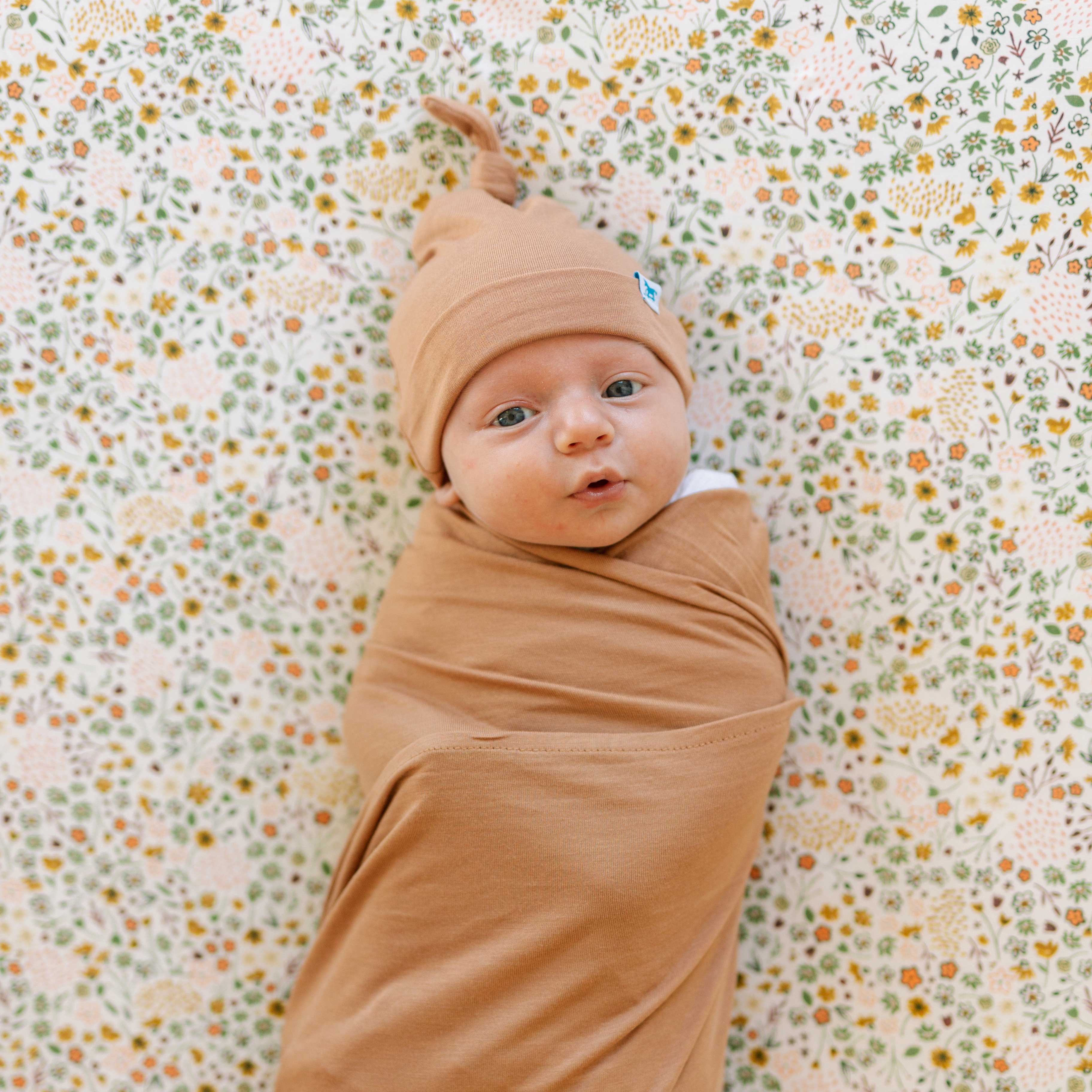 Hat and swaddle discount set