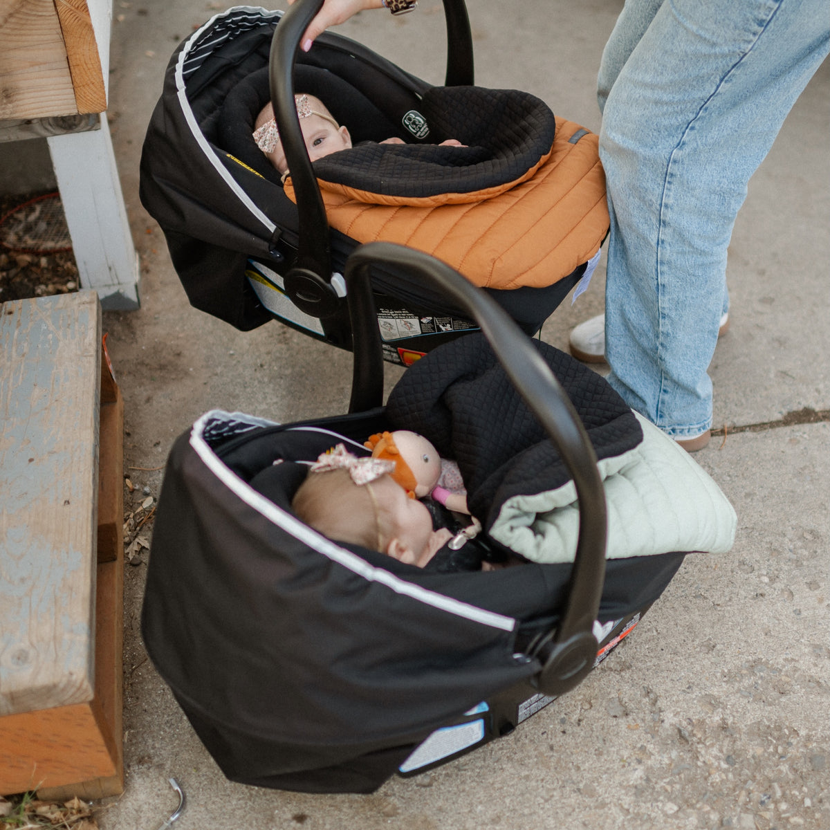 Winter Car Seat Cover - Sage Brush