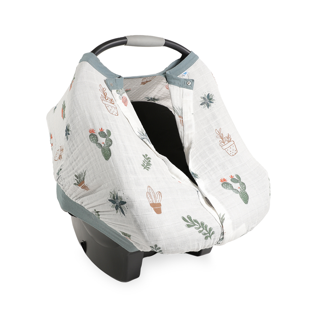 Cotton Muslin Car Seat Canopy Prickle Pots Little Unicorn USA