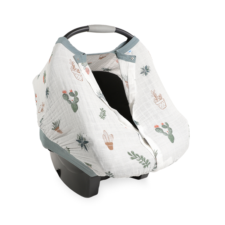 Cotton Muslin Car Seat Canopy Prickle Pots Little Unicorn USA