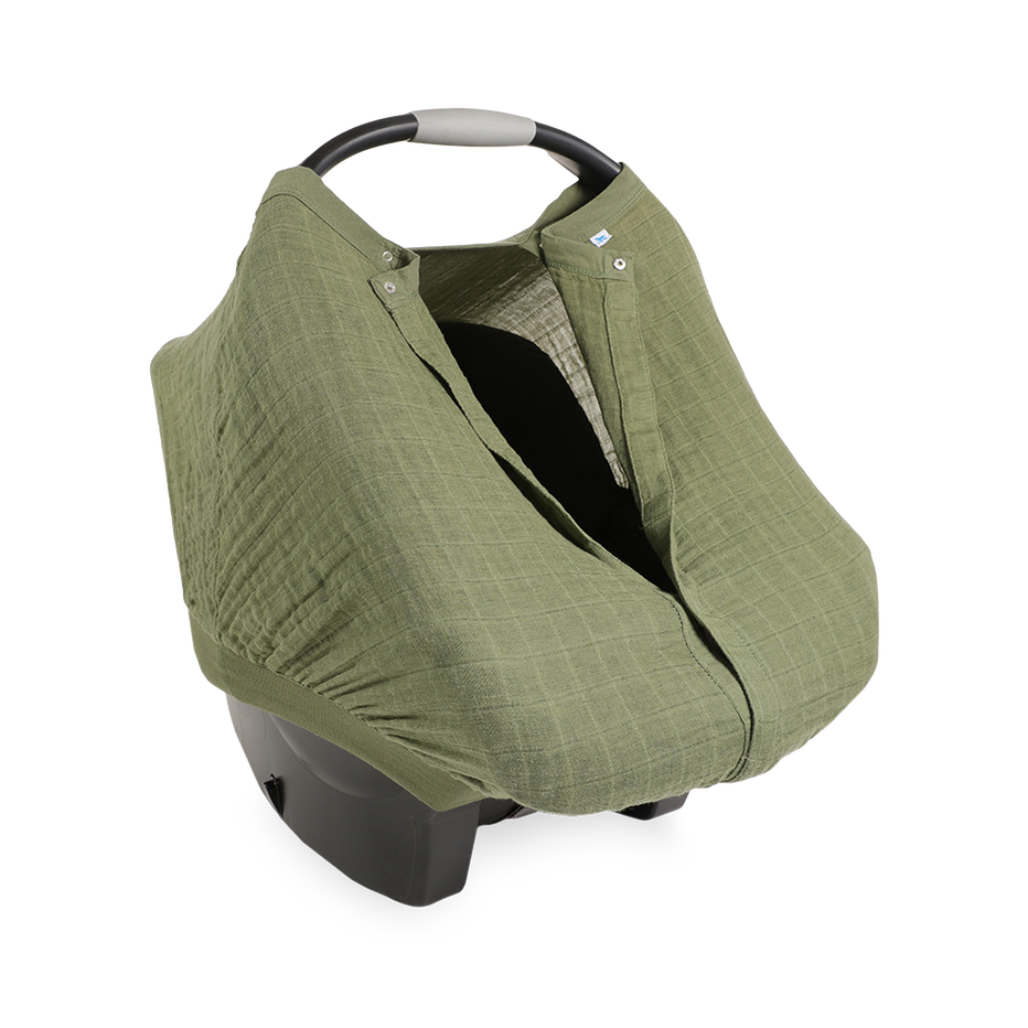 Cotton Muslin Car Seat Canopy Fern Little Unicorn USA