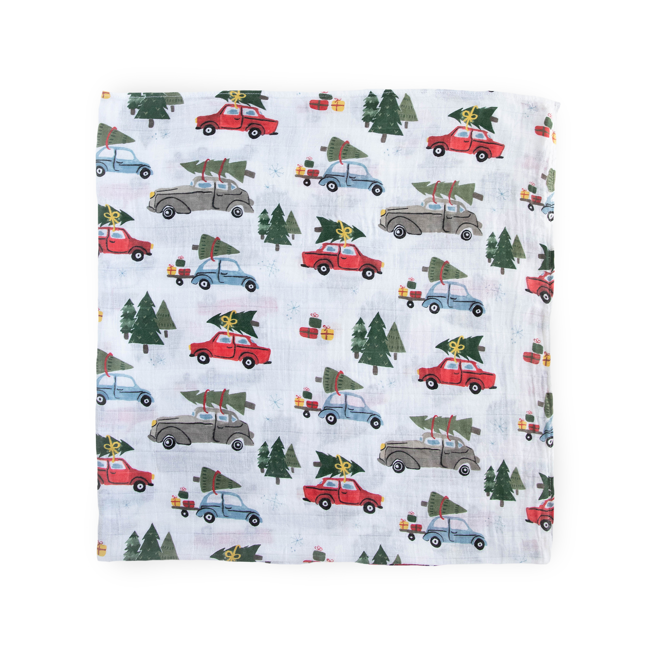 Cotton Muslin Swaddle Blanket 3 Pack - Holiday Haul