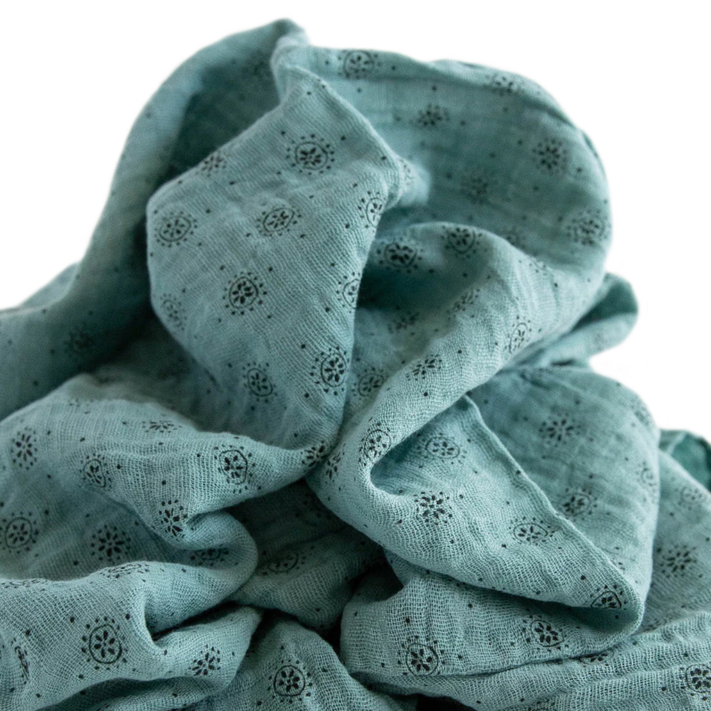 Cotton Muslin Swaddle Baby Blanket Set Vintage Floral Set Little