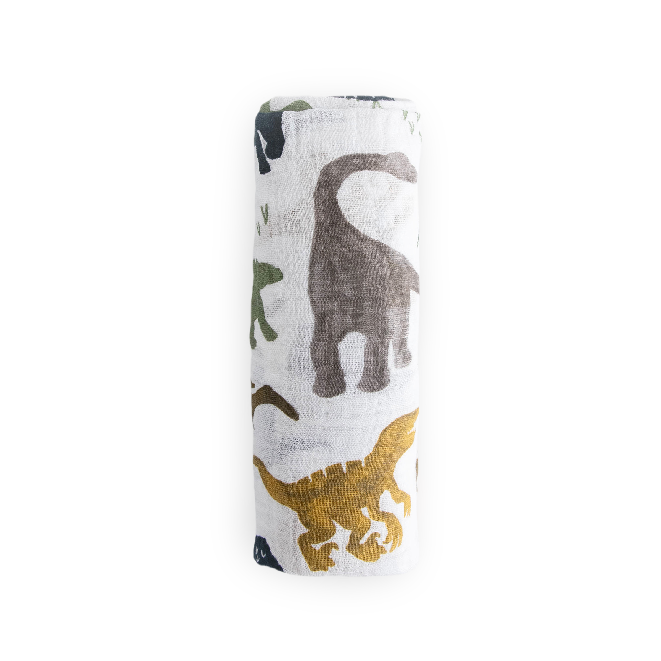 Cotton Muslin Swaddle Blanket - Dino Friends