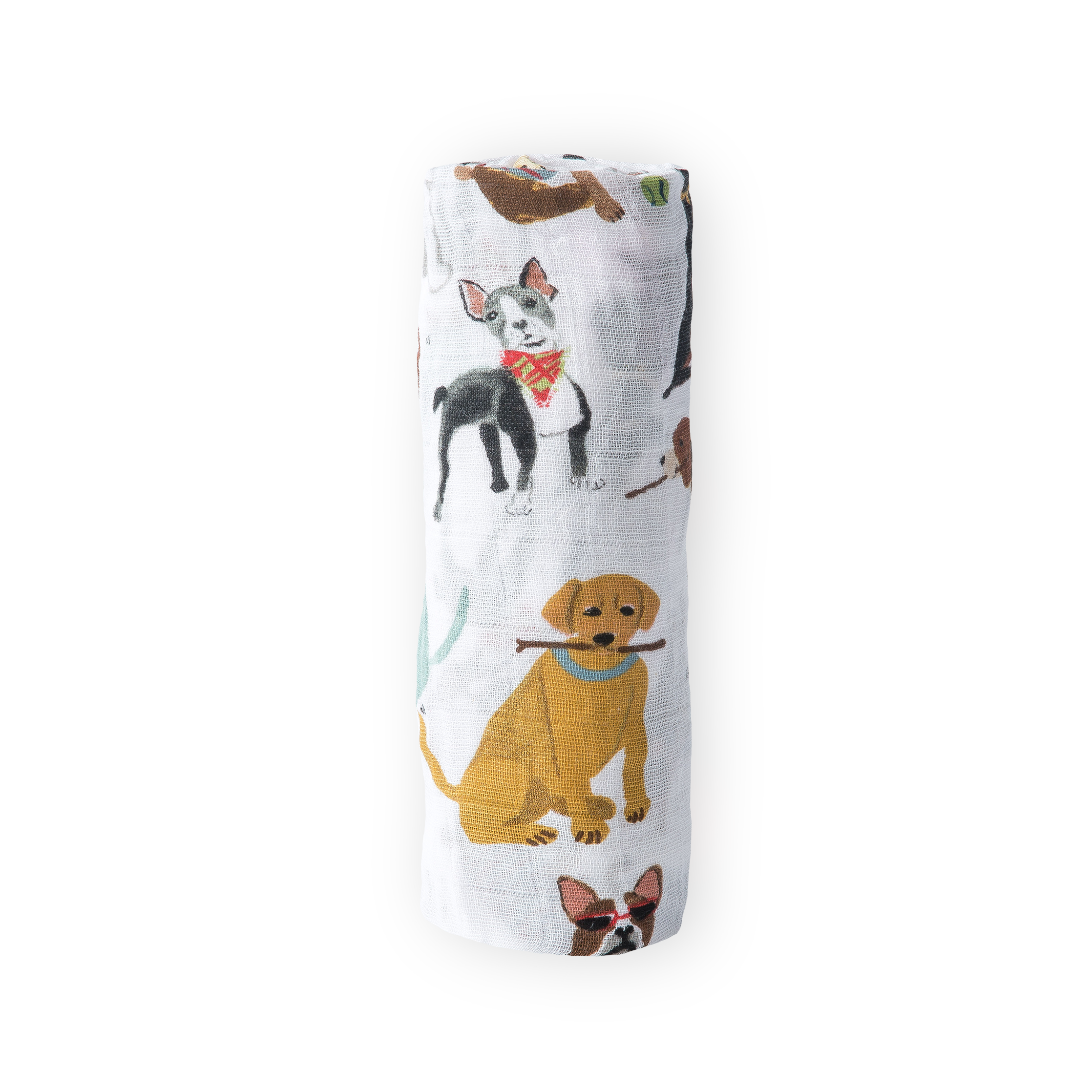 Cotton Muslin Swaddle Blanket - Woof