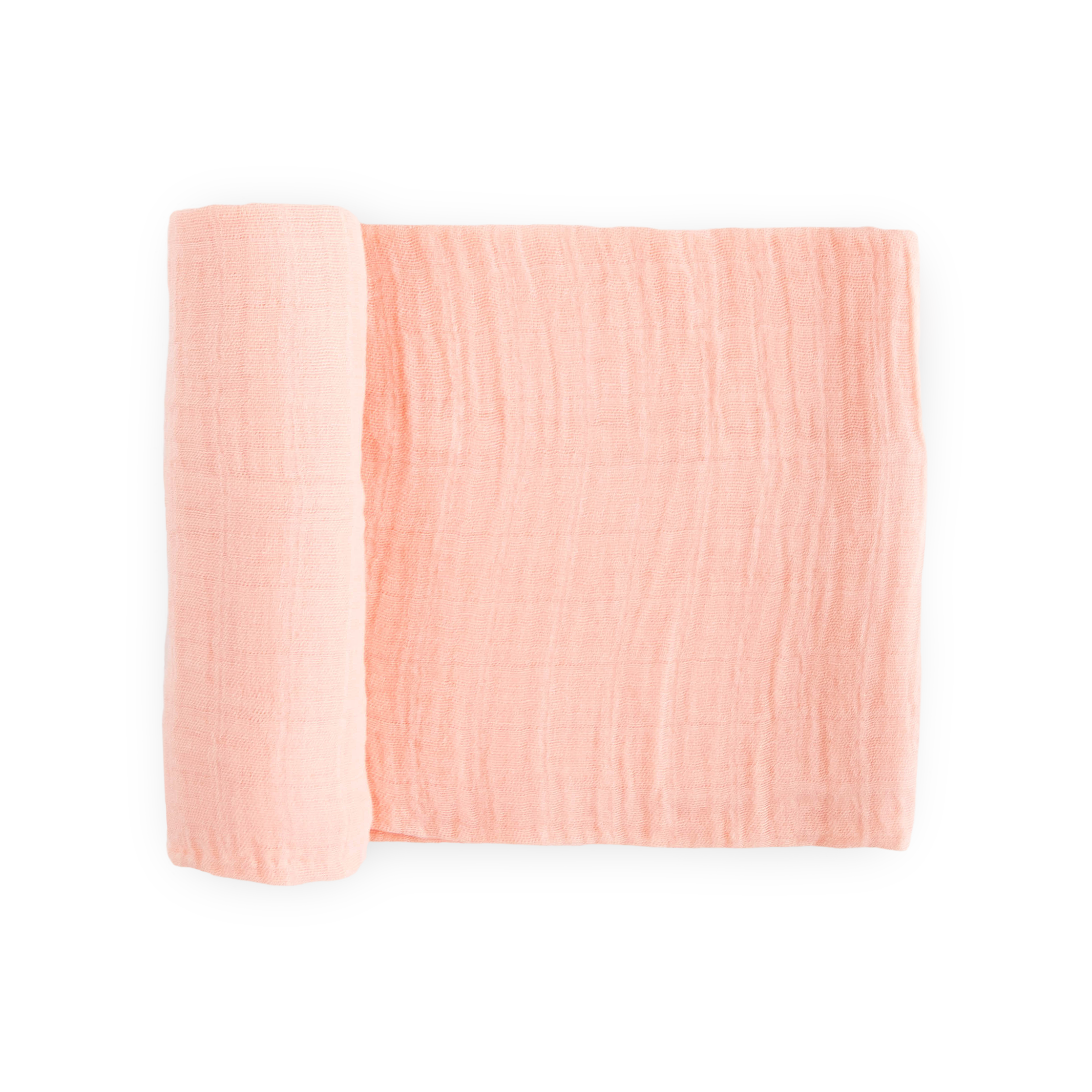 Cotton Muslin Swaddle Blanket - Rose Petal