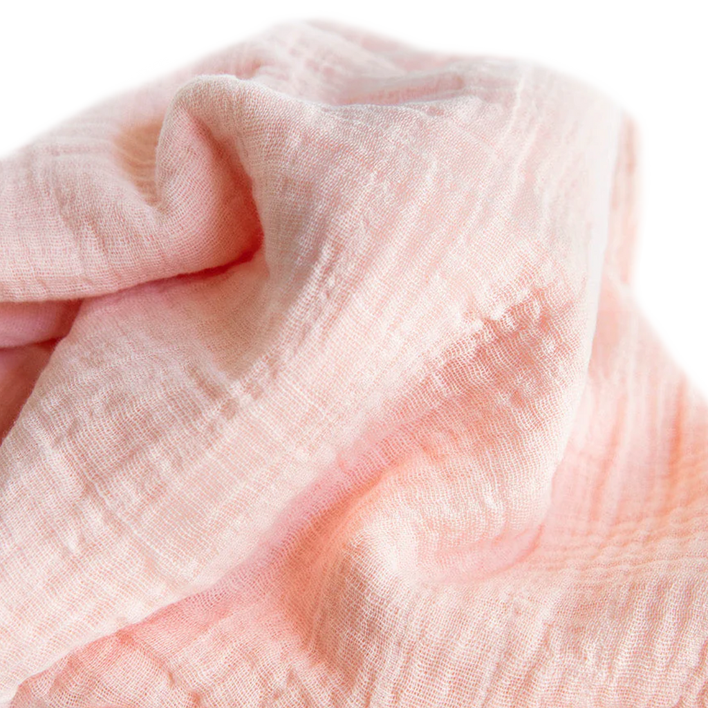 Cotton Muslin Swaddle Baby Blanket - Rose Petal – Little Unicorn USA