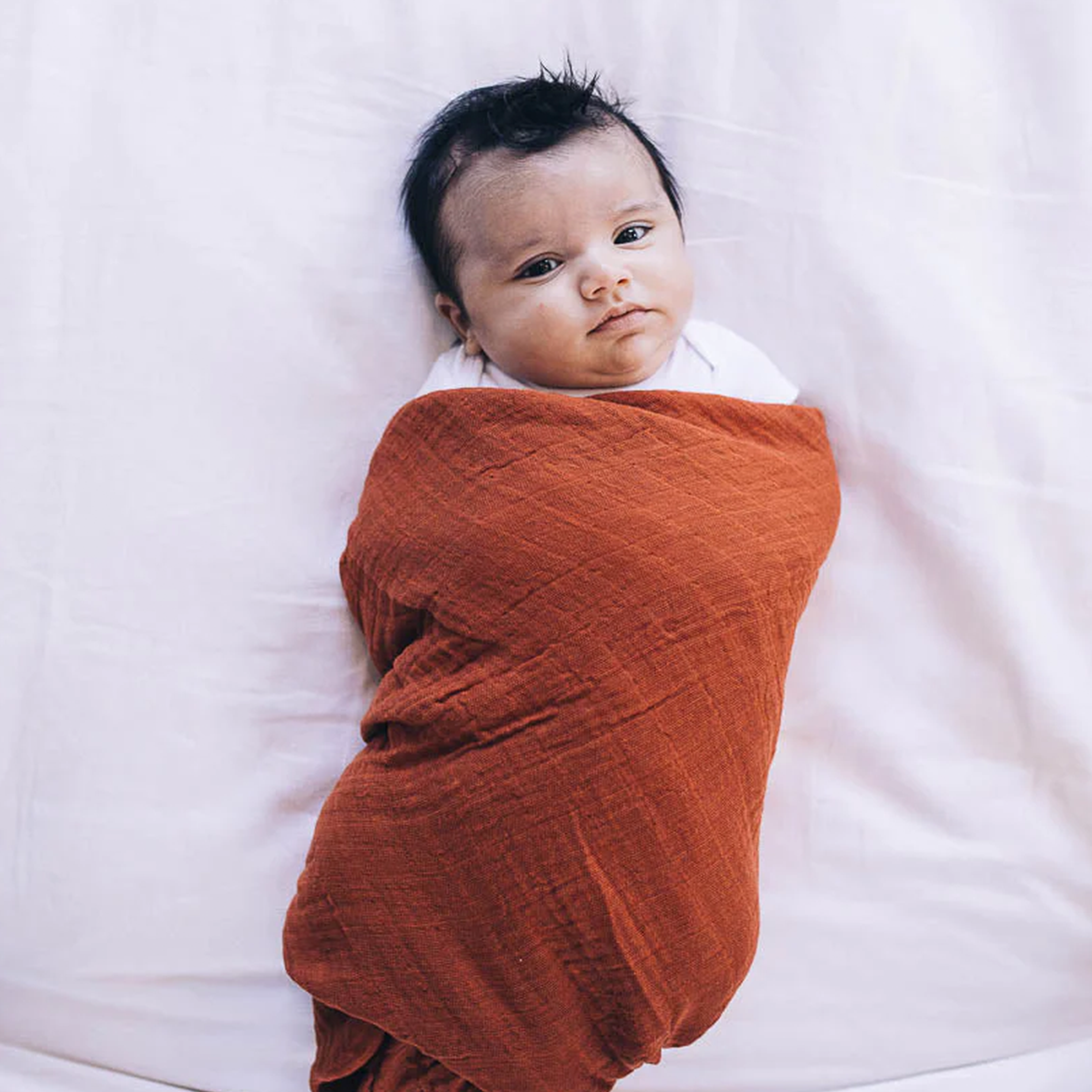 Rust swaddle deals blanket