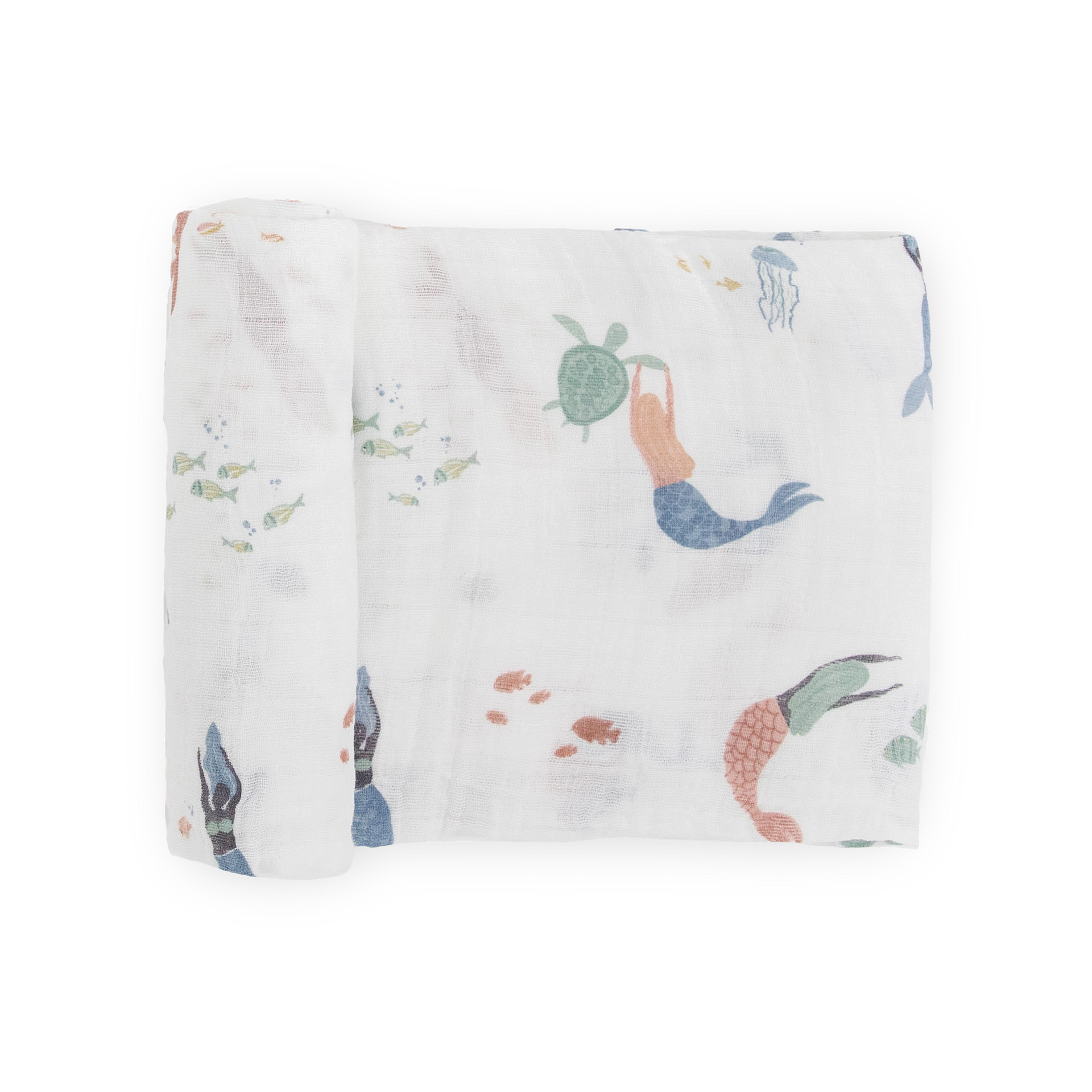 Cotton Muslin Swaddle Blanket Mermaids Little Unicorn USA