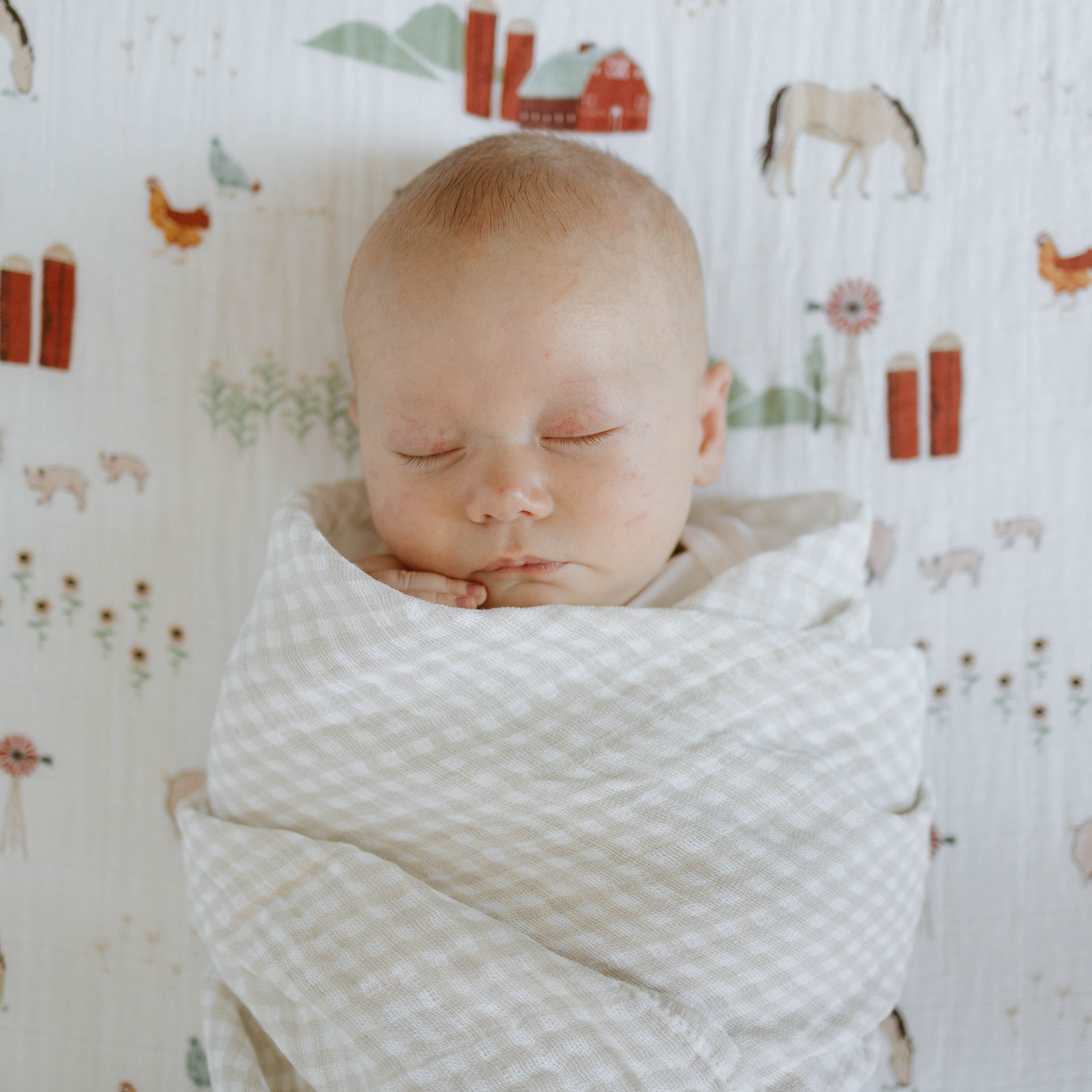 Muslin swaddle deals baby
