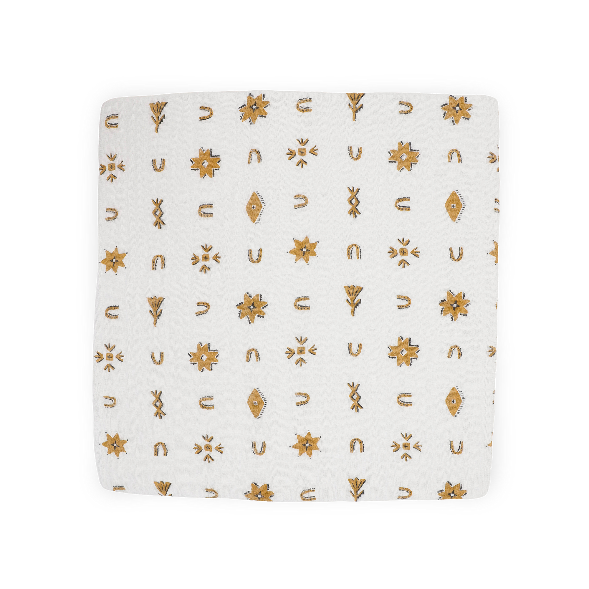 Cotton Muslin Swaddle Blanket - Conchos