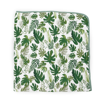 Cotton Muslin Baby Quilt - Tropical Leaf – Little Unicorn USA
