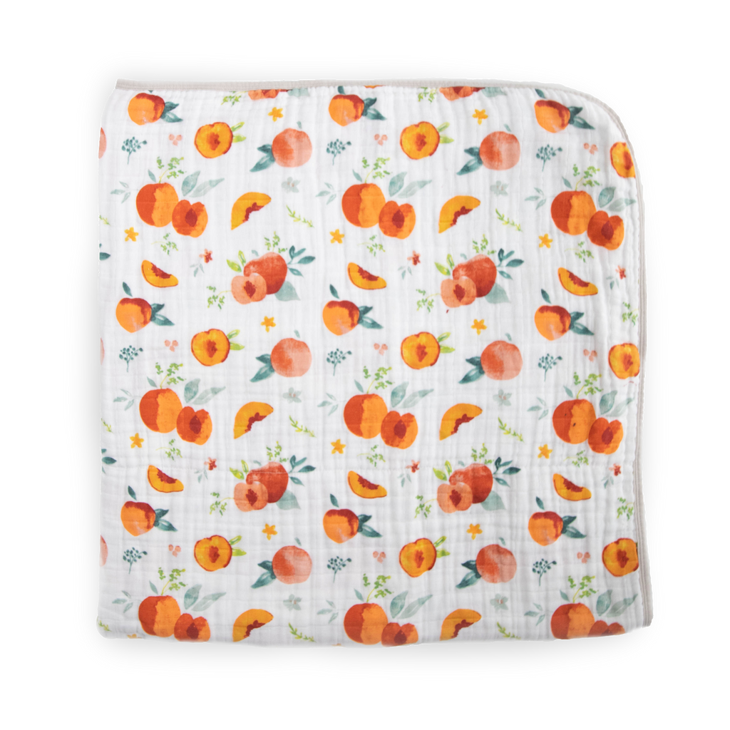 Original Cotton Muslin Quilt Peach Little Unicorn USA