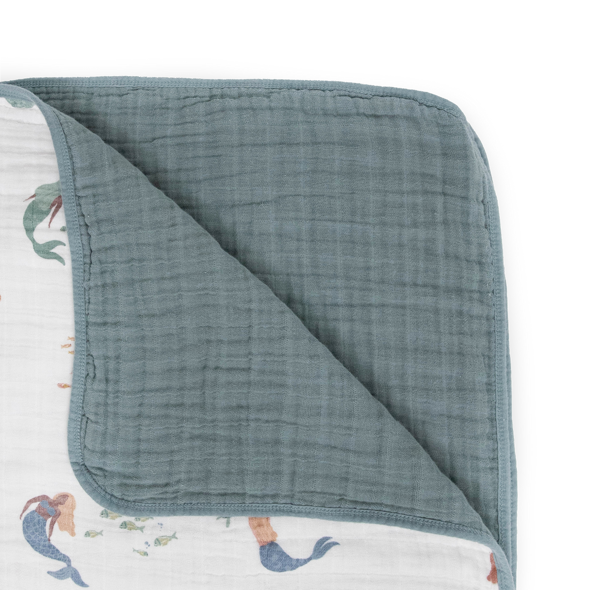 Original Cotton Muslin Quilt Mermaids Little Unicorn USA