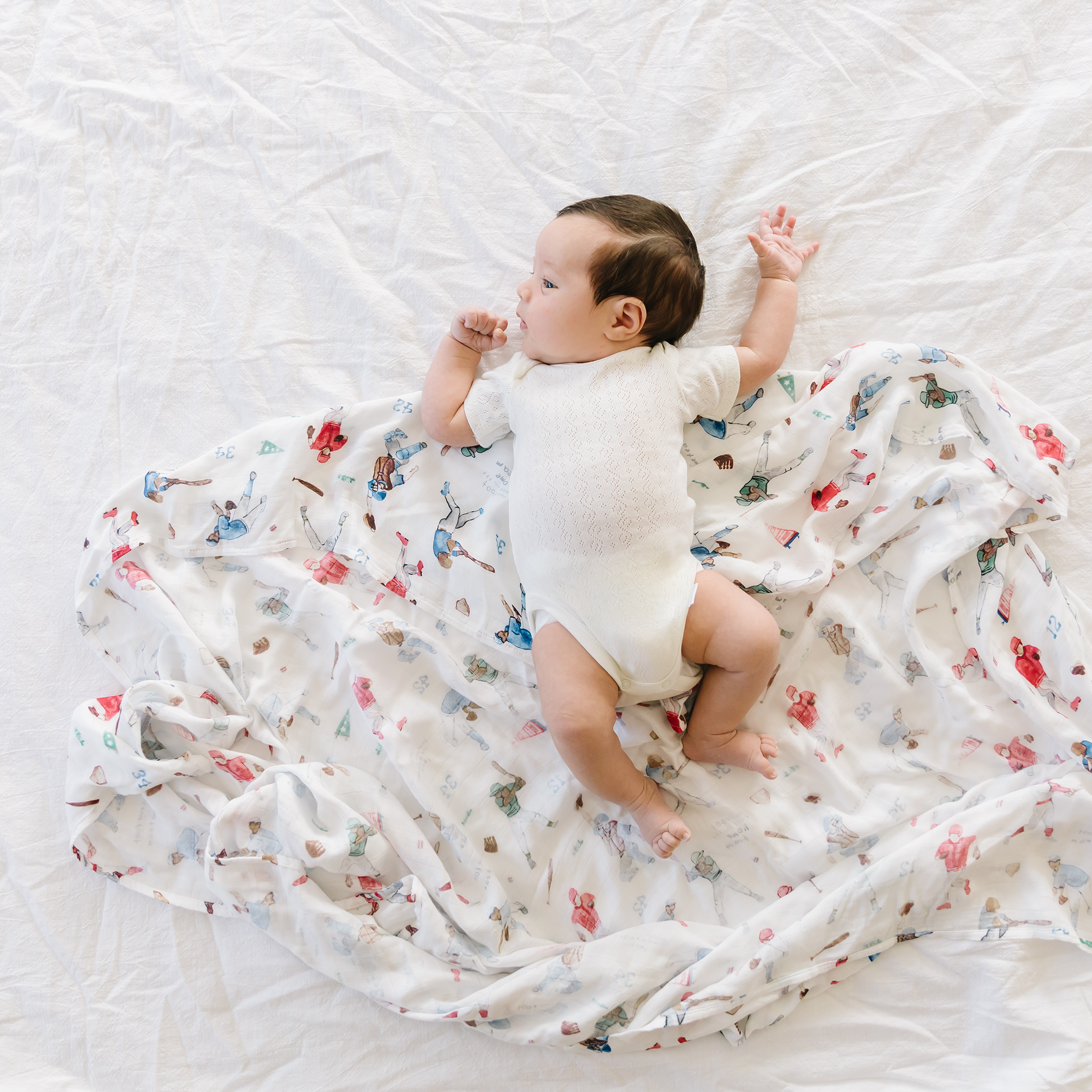 Deluxe Muslin Swaddle Blanket 2 Pack - Home Run