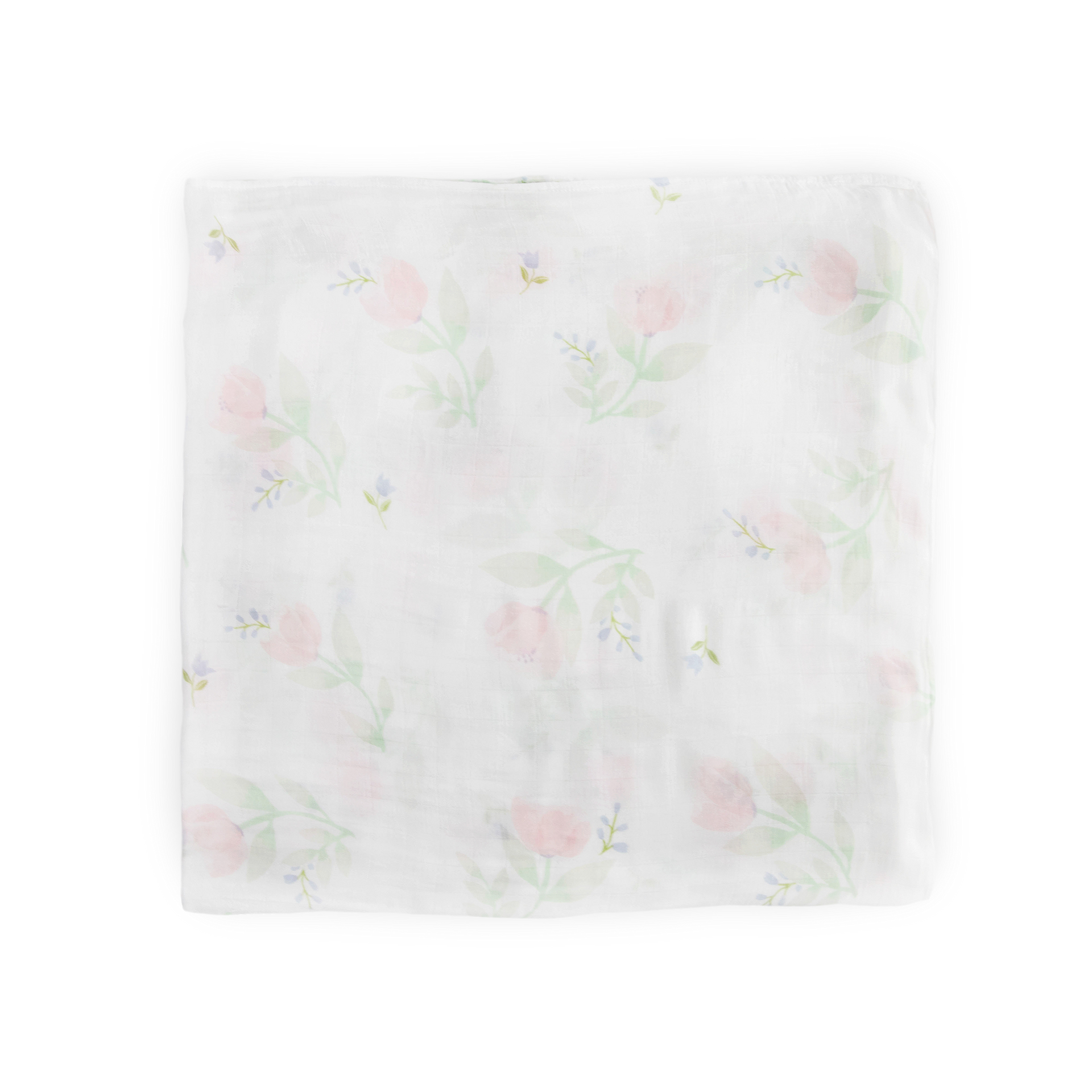 Bamboo Swaddle Blanket | Pink Peony Deluxe Muslin Swaddle | Little ...