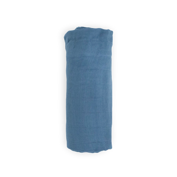 Deluxe Muslin Swaddle Blanket - Blue Dusk – Little Unicorn USA
