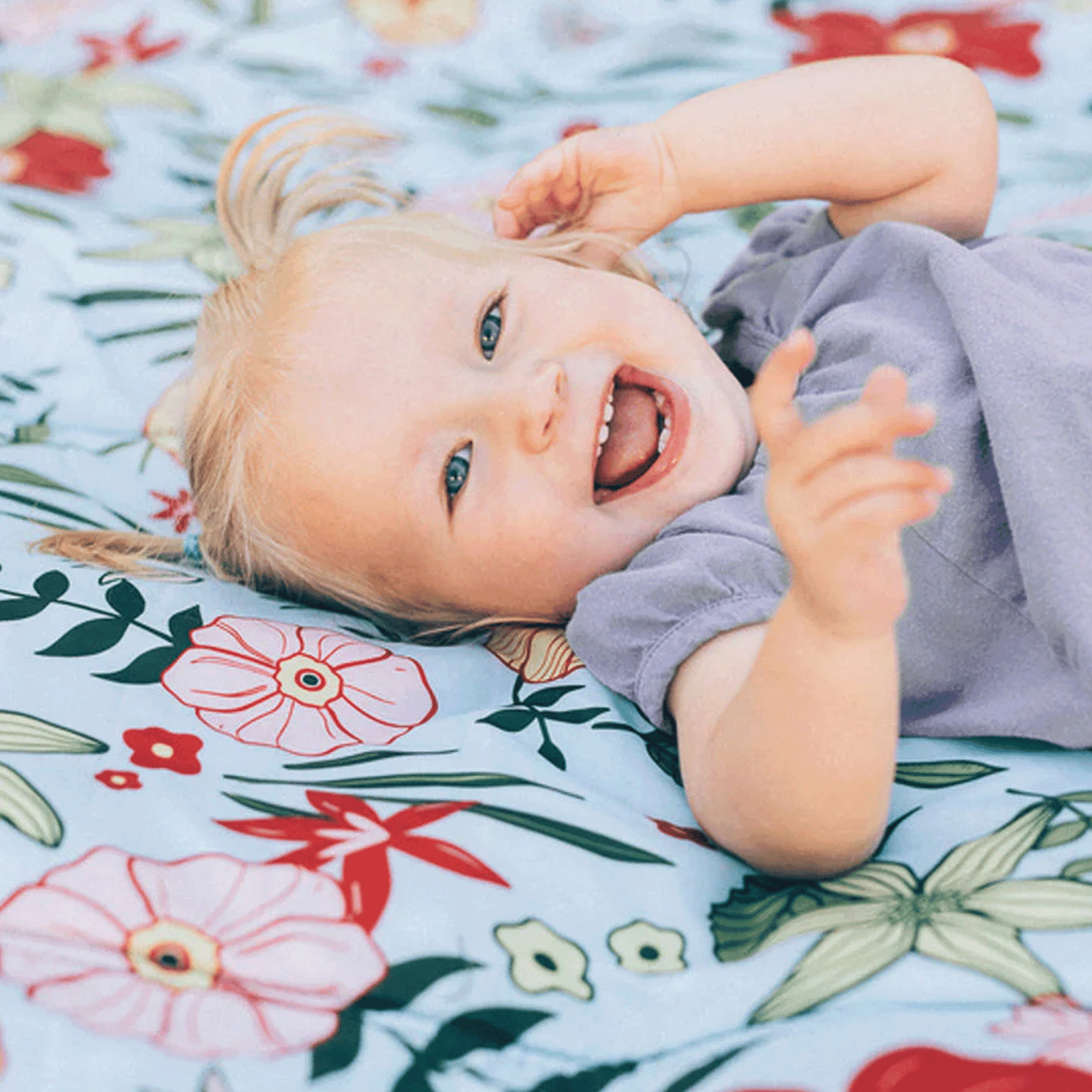 LittleUnicornオシャレPrimrosePatchアウトドア敷物ブランケット Outdoor Blanket | Primrose Patch Picnic Blanket | Little