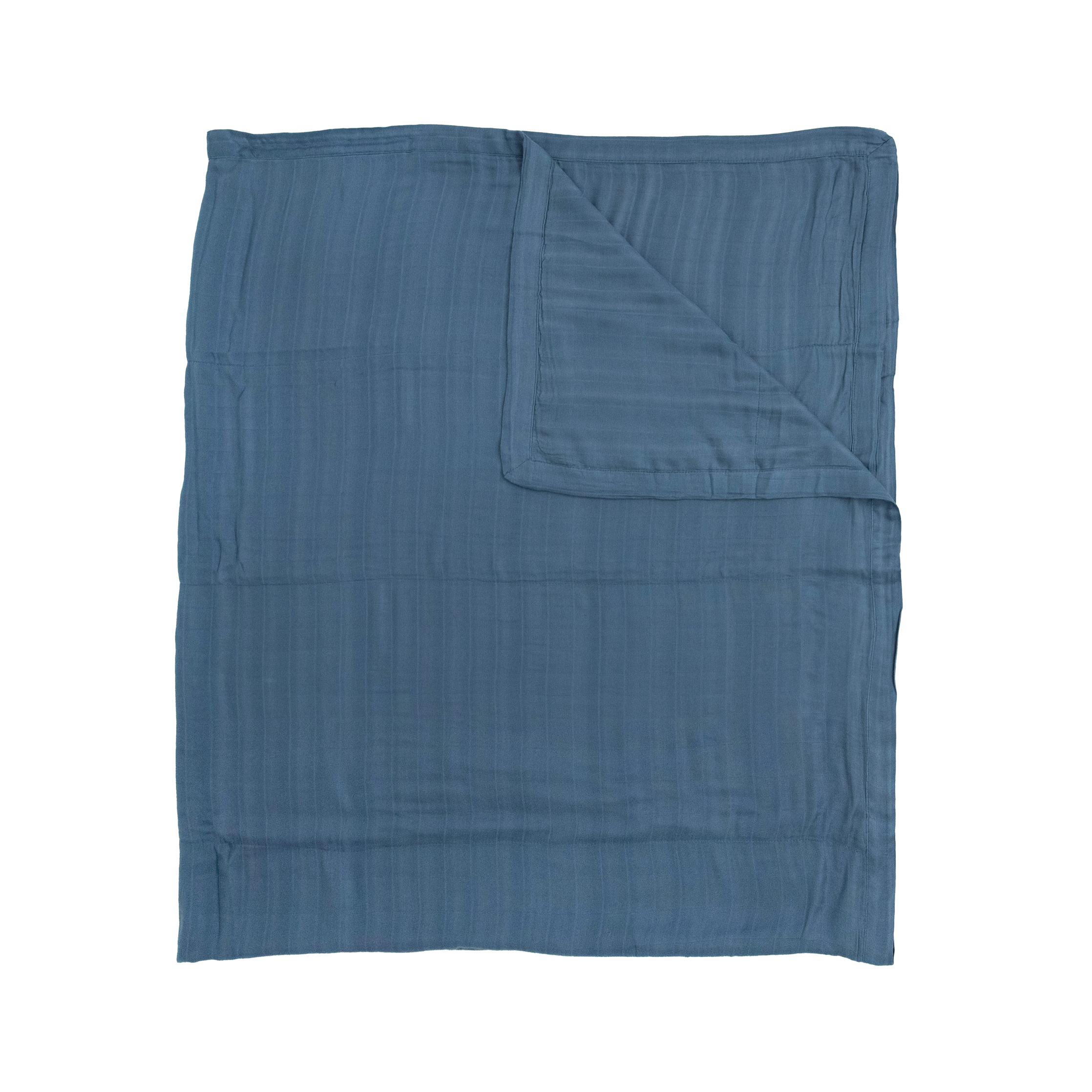 Deluxe Muslin Quilted Throw - Blue Dusk