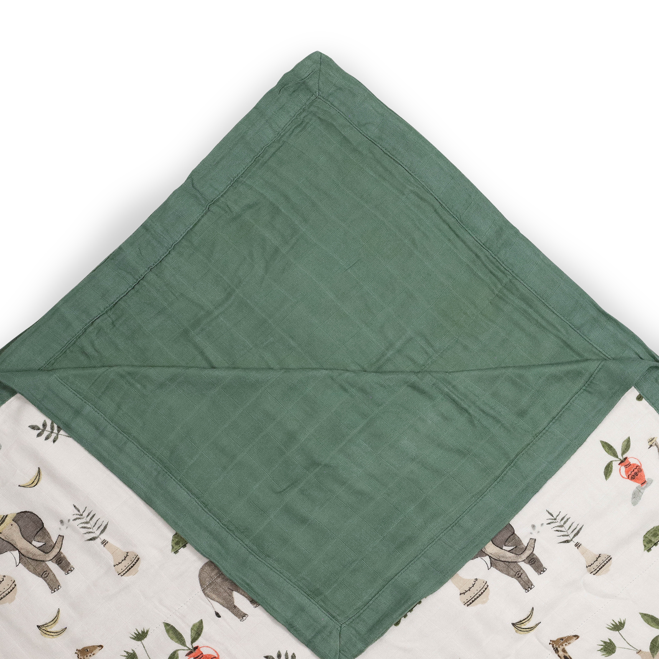 Deluxe Muslin Quilted Throw - Safari Social 2