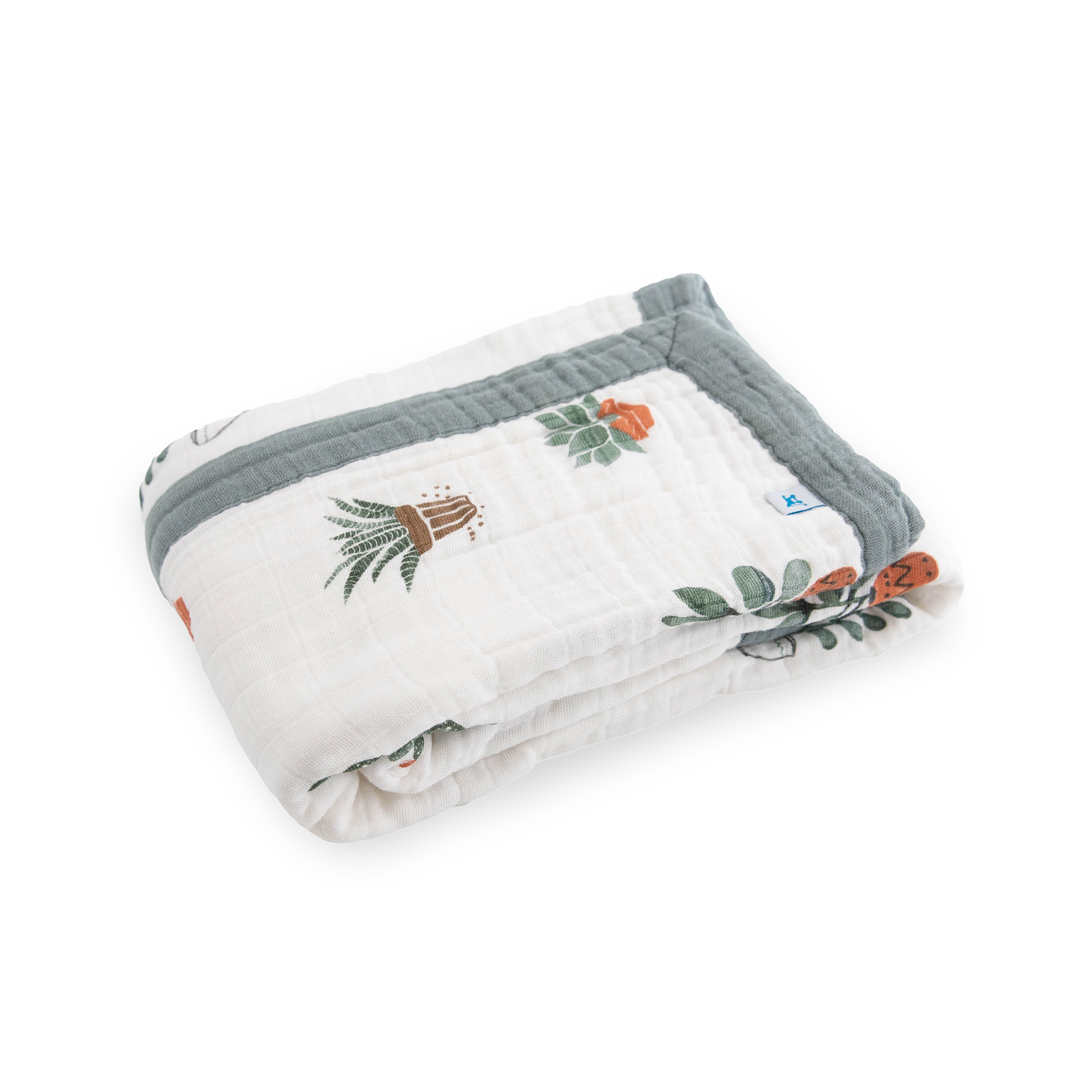 Cotton Muslin Baby Quilt Prickle Pots Little Unicorn USA