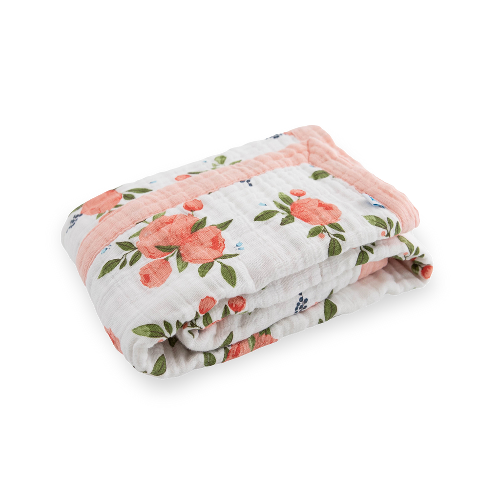 Deer Print Blanket Red Rover Cotton Muslin Swaddle Single