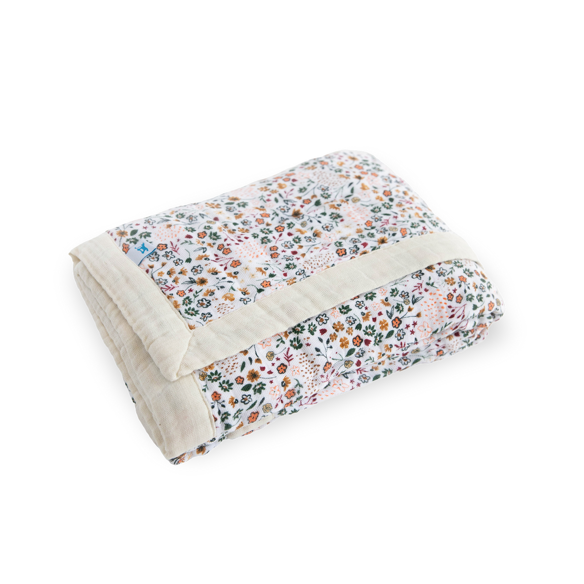 Cotton Muslin Baby Quilt Pressed Petals Little Unicorn USA