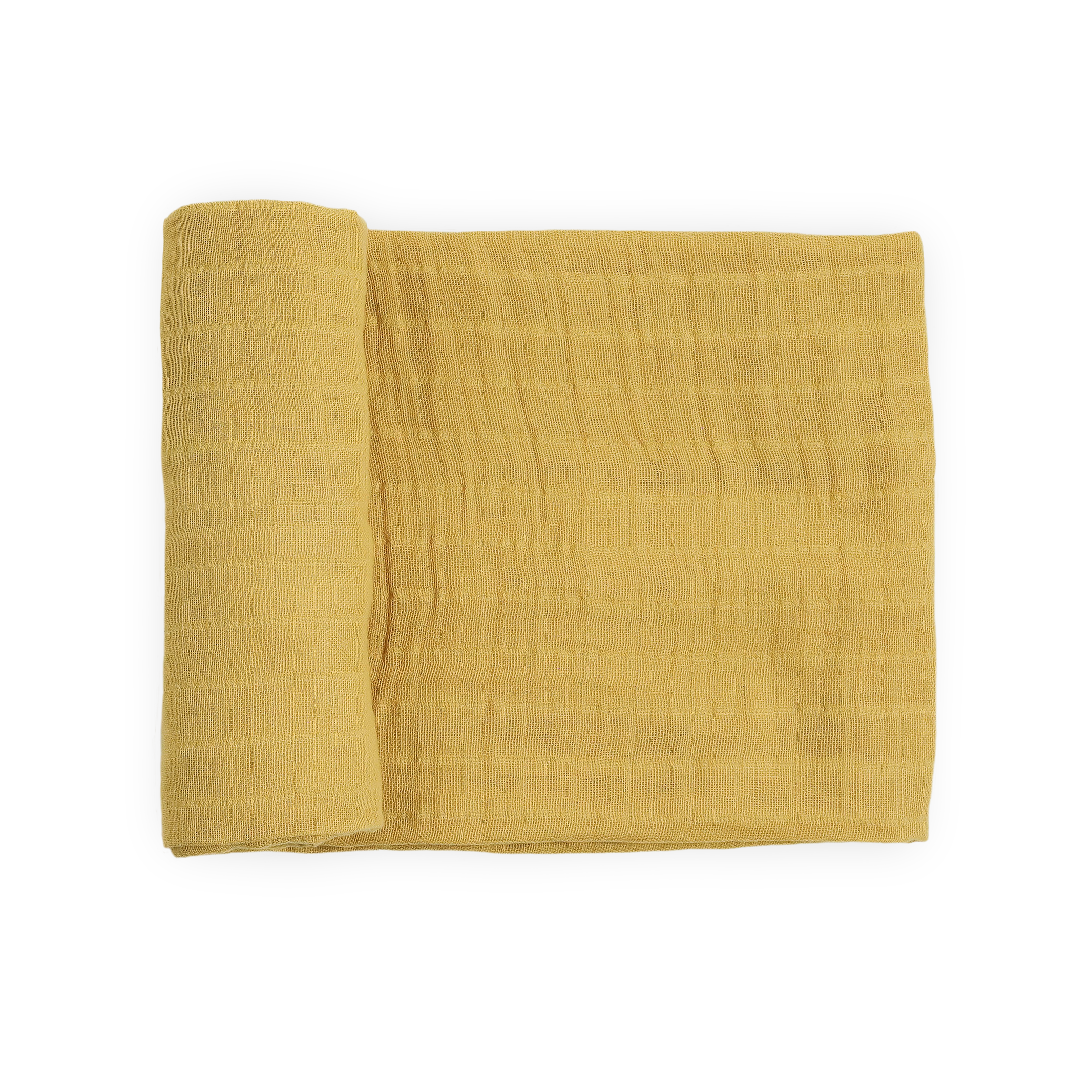 Organic Cotton Muslin Swaddle Blanket - Wheat