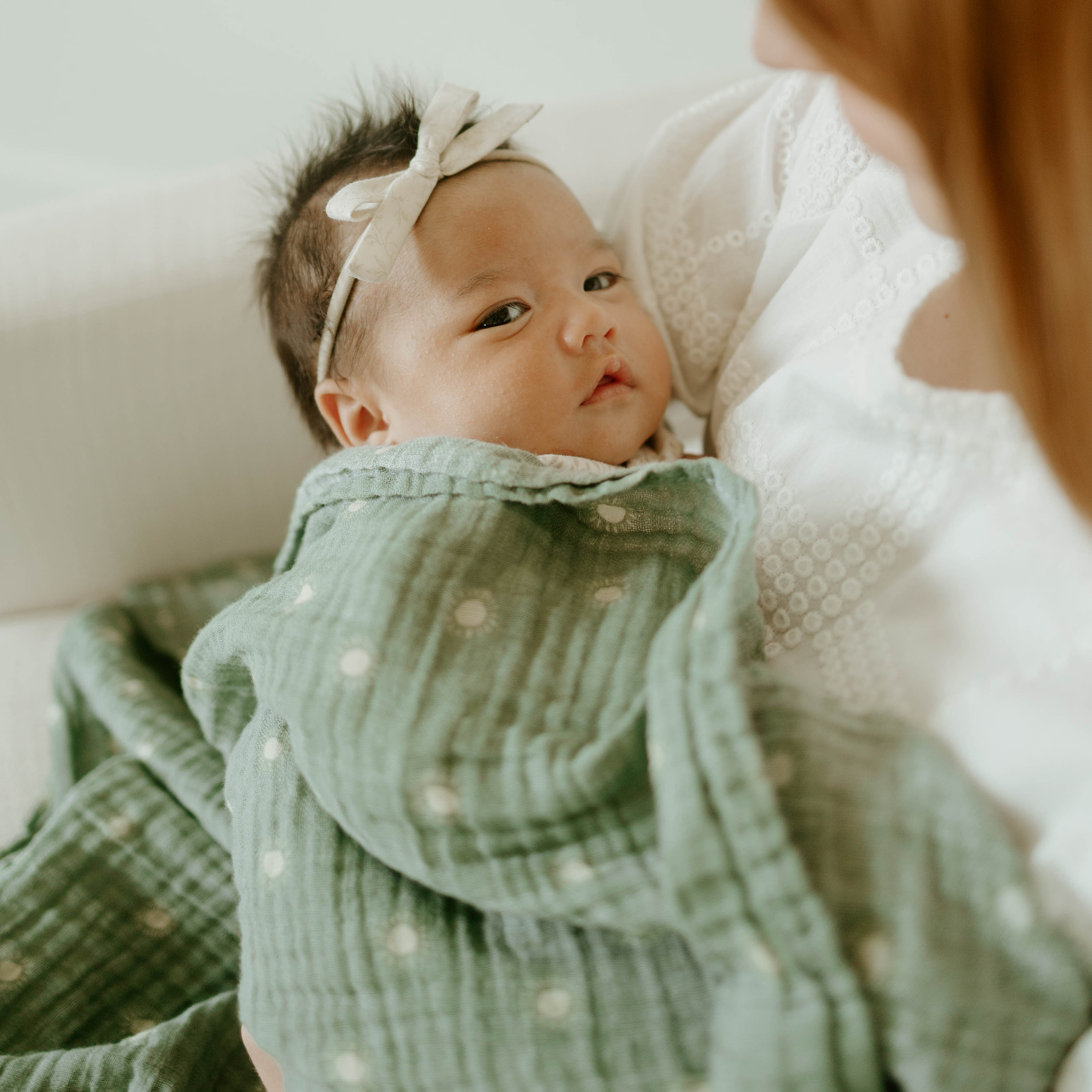 Little unicorn sage swaddle best sale