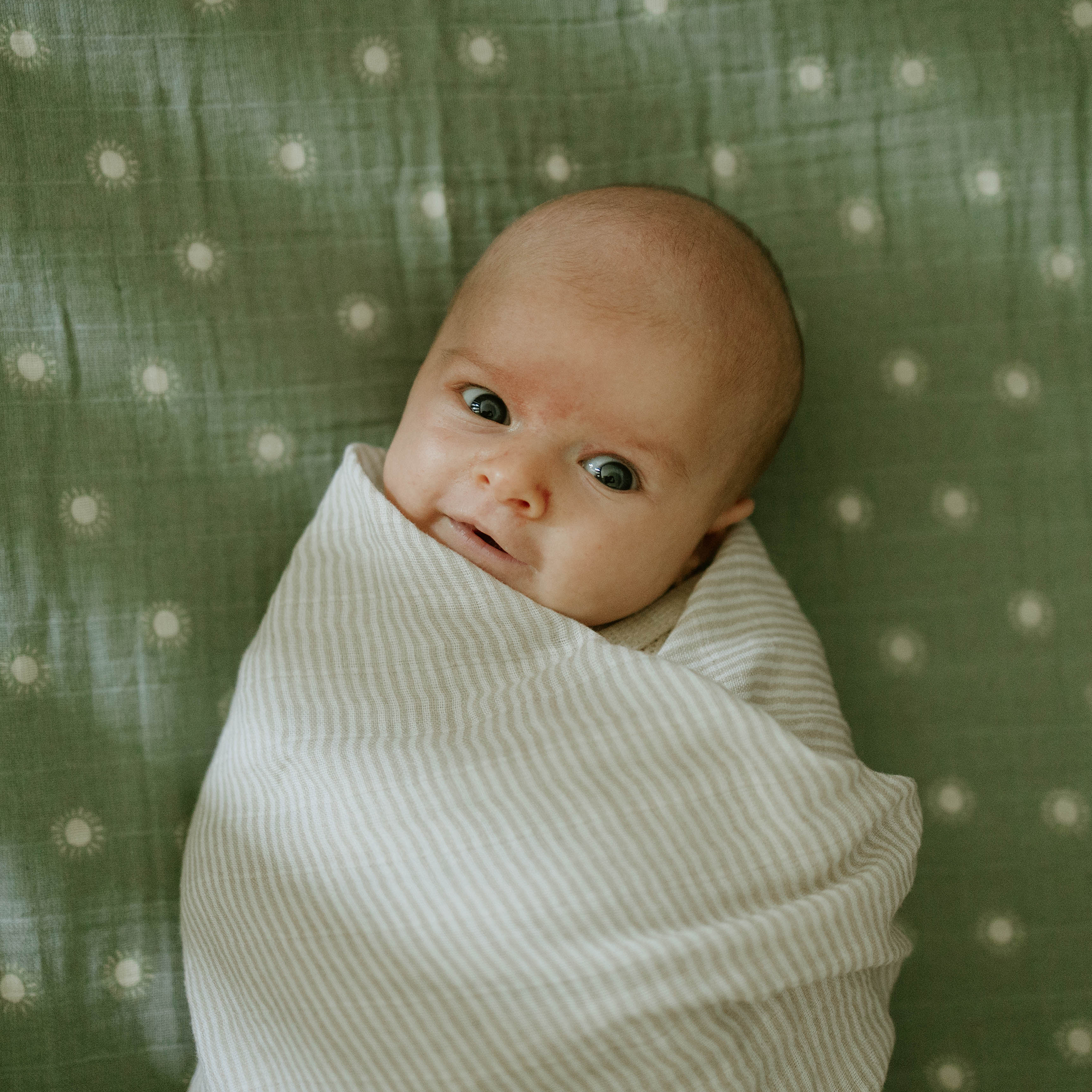 Organic cotton top swaddle blanket