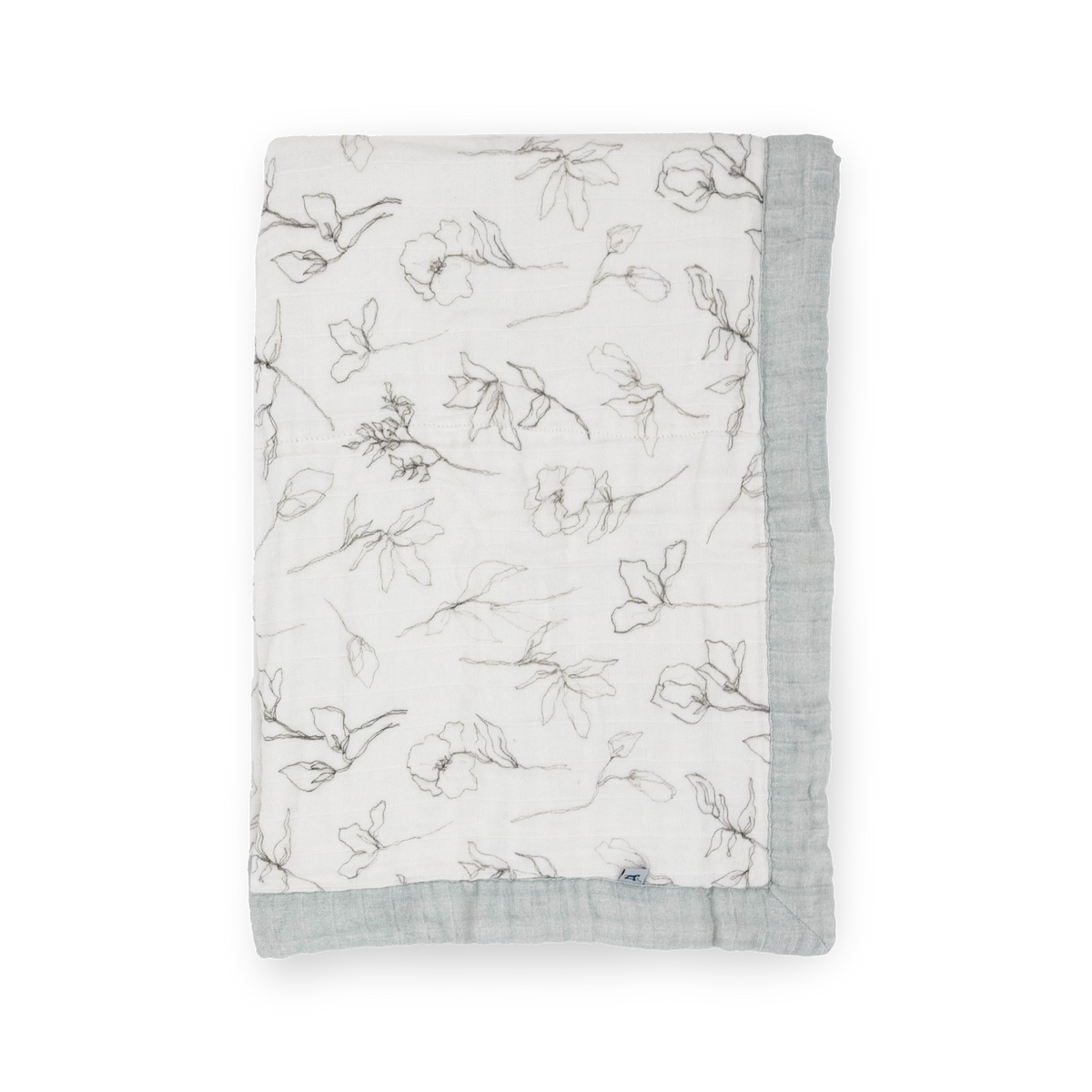 Fleur De Rose Organic Muslin Baby Quilt main image 0