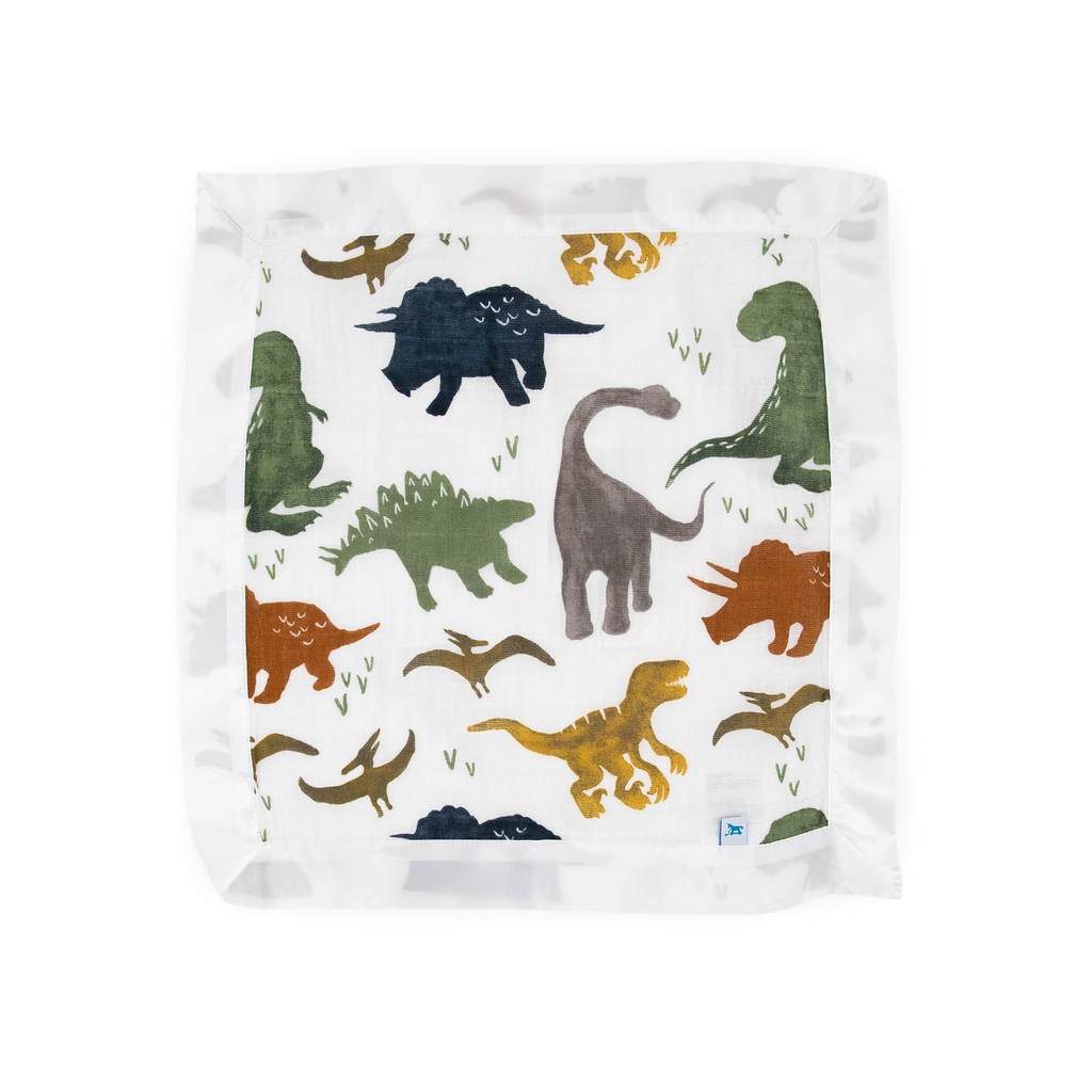 Cotton Muslin Security Blanket 3 Pack - Dino Friends – Little Unicorn USA