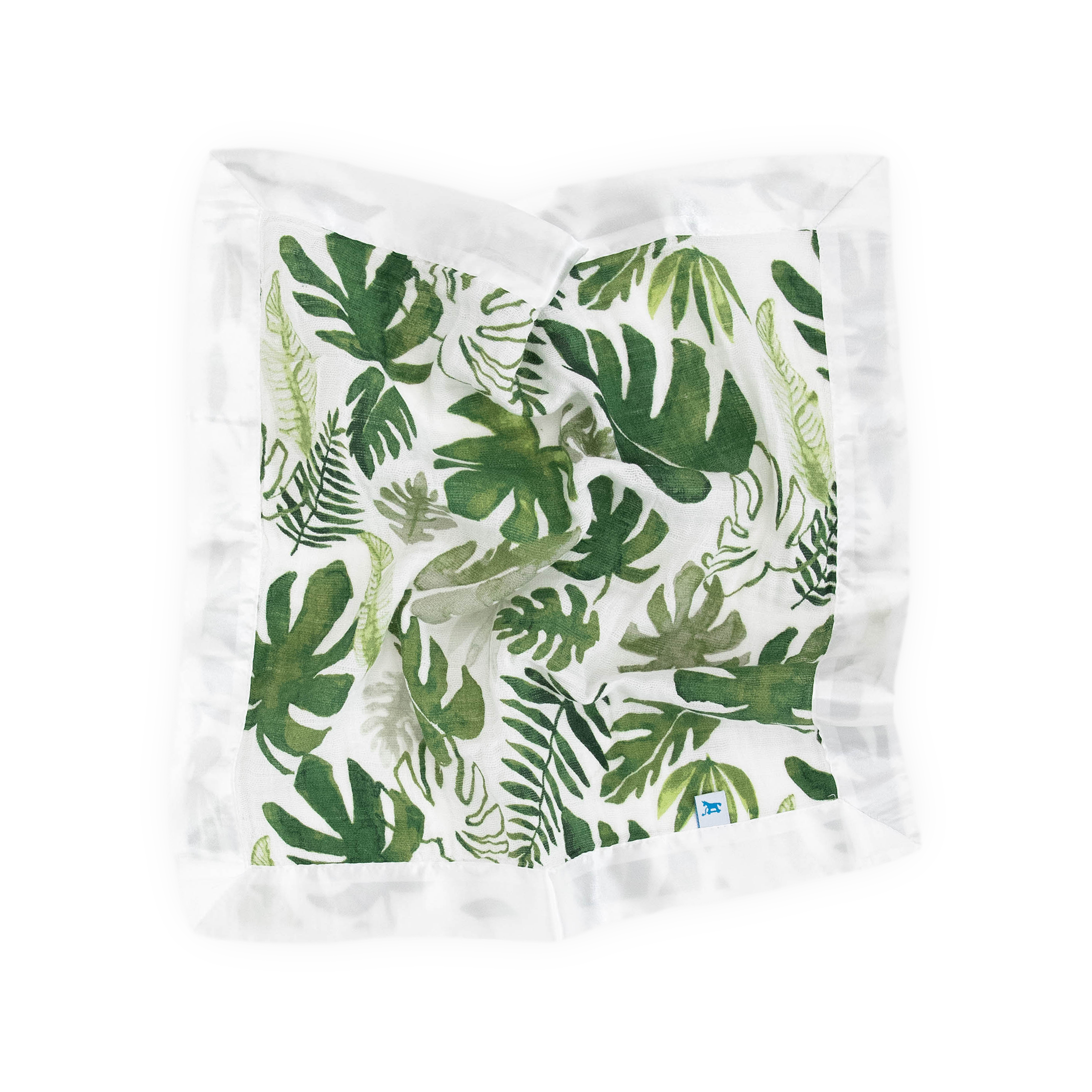 Cotton Muslin Security Blanket 3 Pack Tropical Leaf Little Unicorn USA