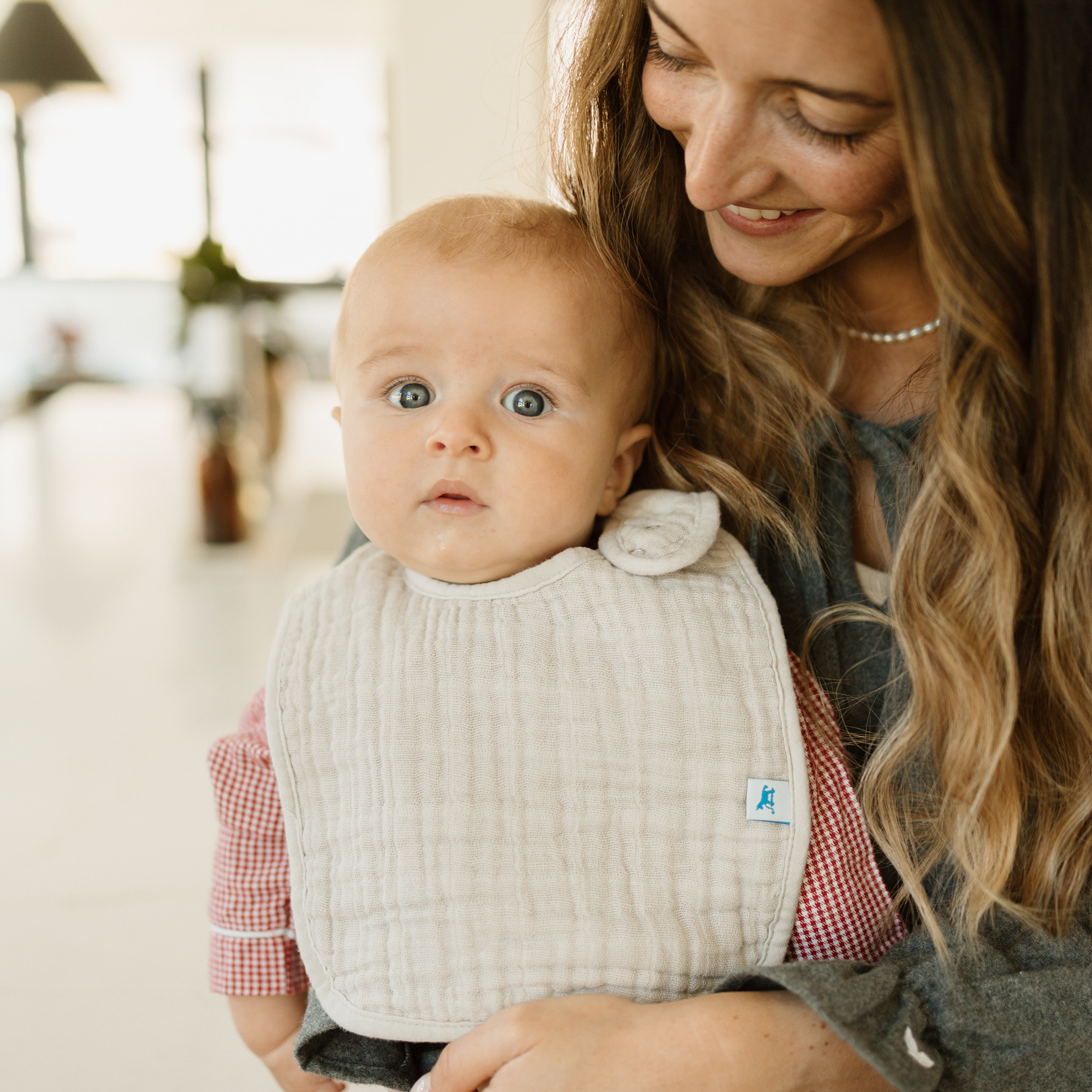 Cotton Muslin Classic Bib 3 Pack - Fern 2