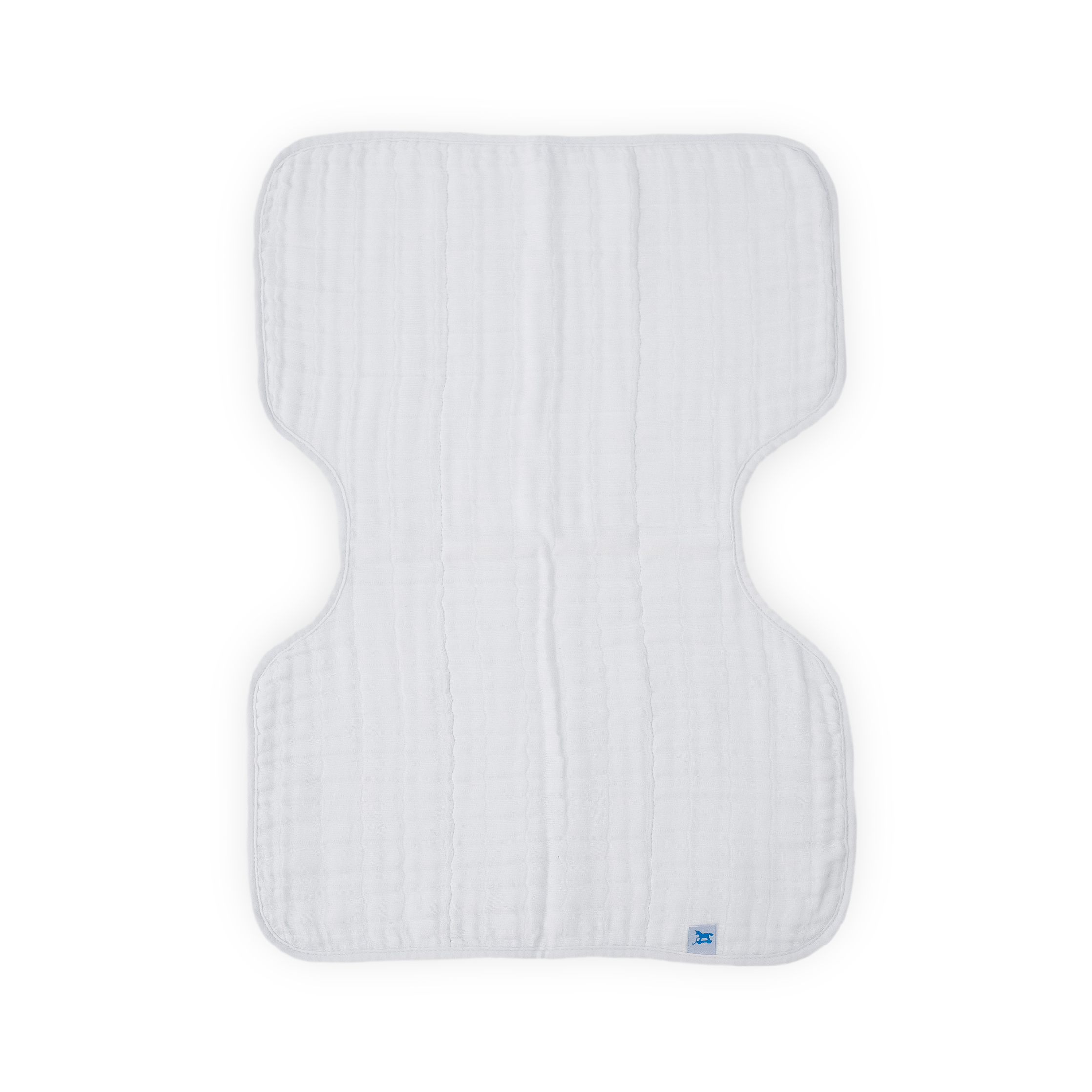 Cotton Muslin Burp Cloth - White