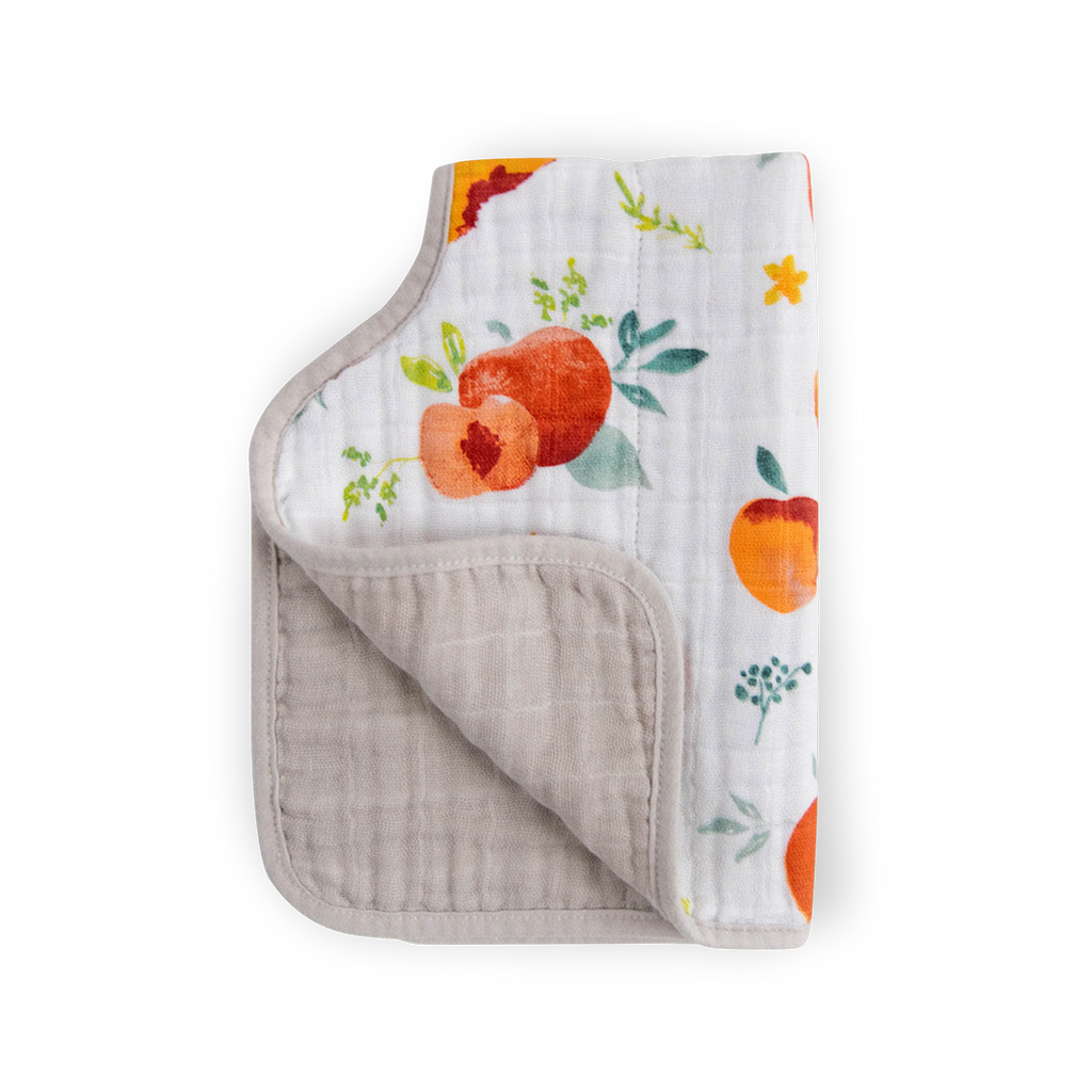 Cotton Muslin Burp Cloth Peach Little Unicorn USA